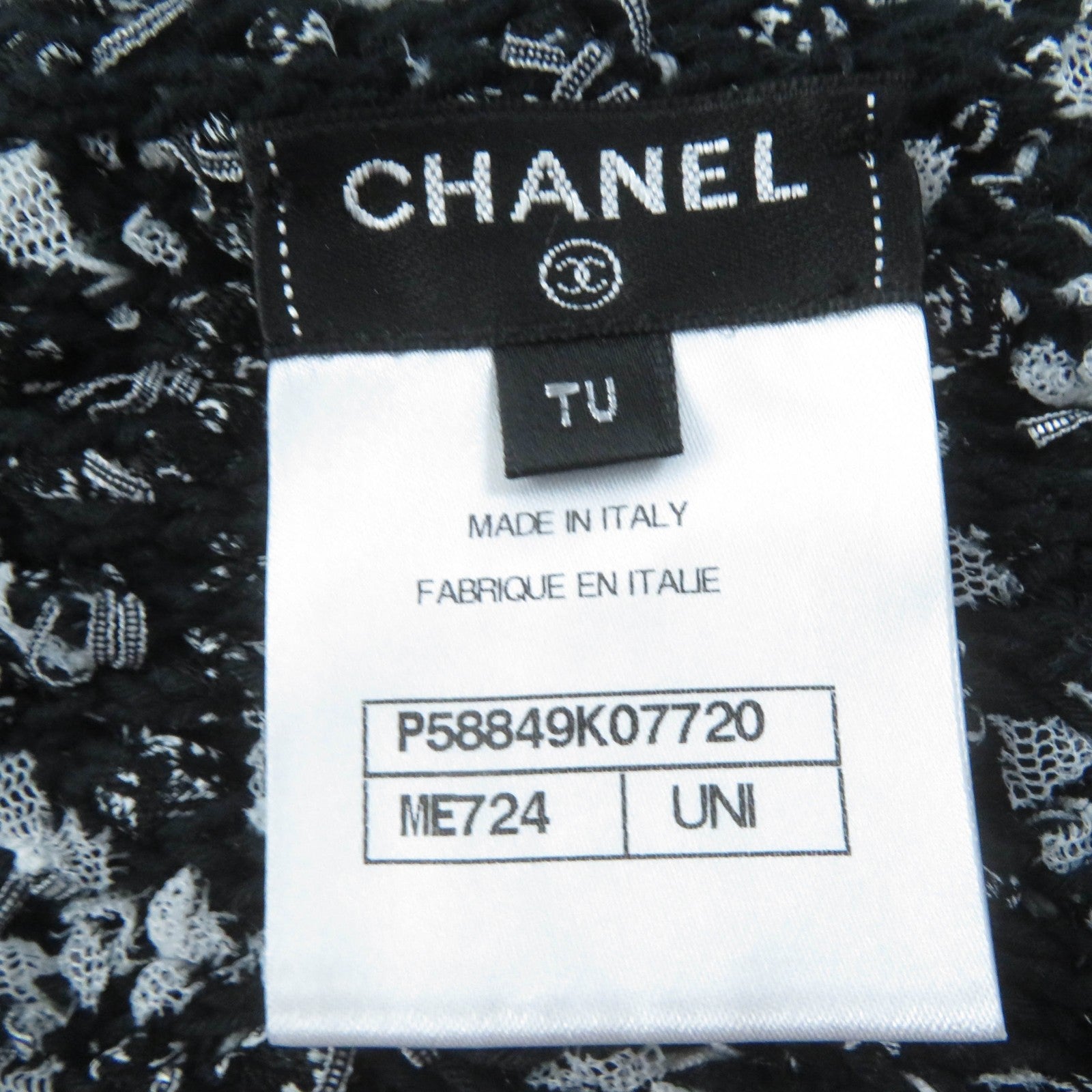 Chanel COCO Mark Logo Scarf Sleeveless Knit