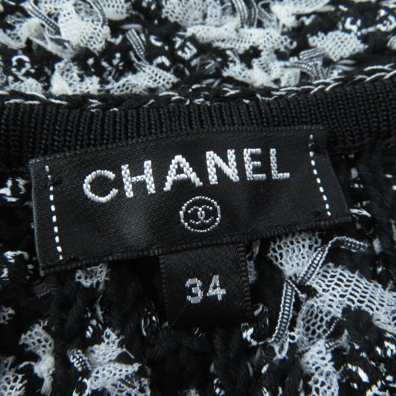 Chanel COCO Mark Logo Scarf Sleeveless Knit