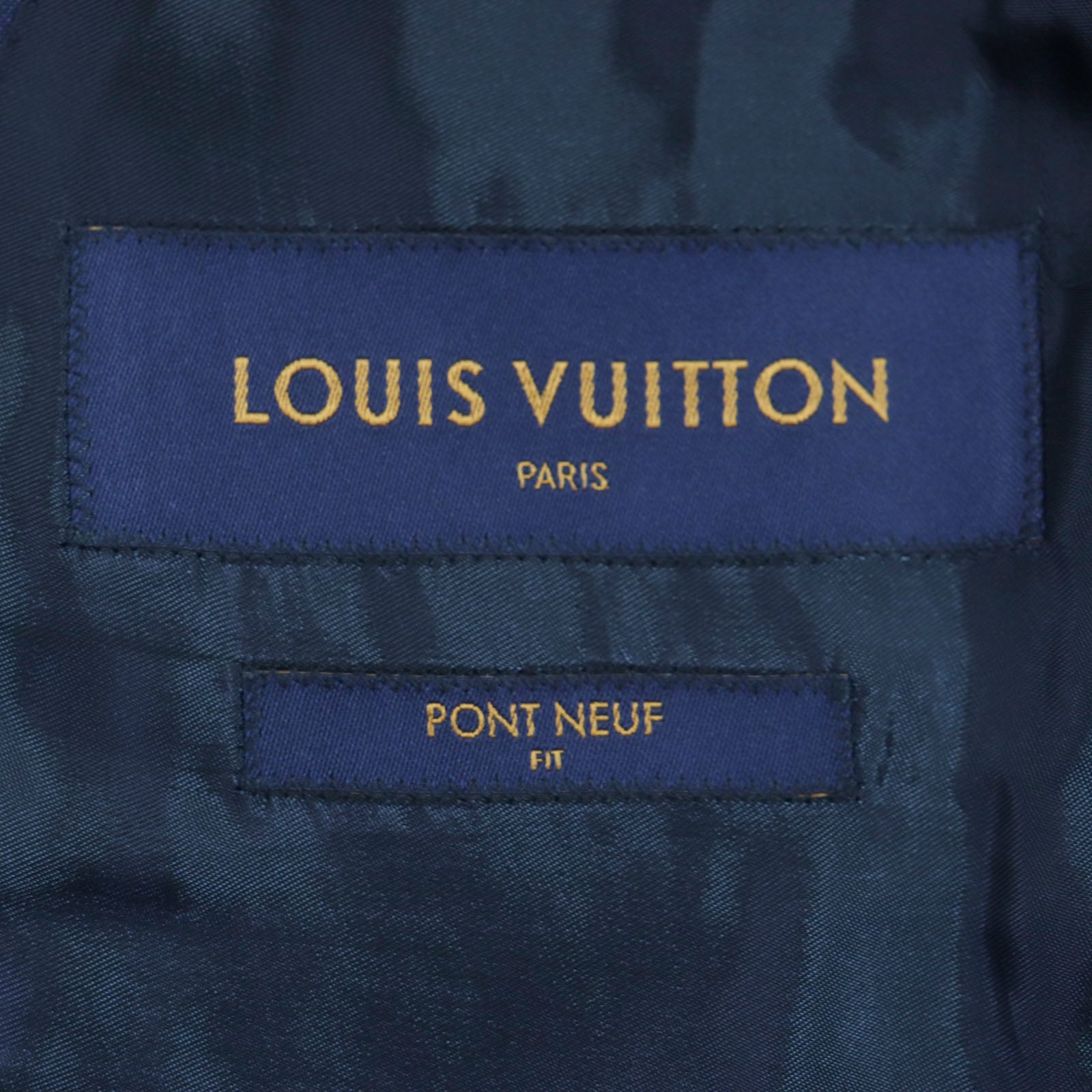 Louis Vuitton Wool Mohair Silk Suit Navy 46