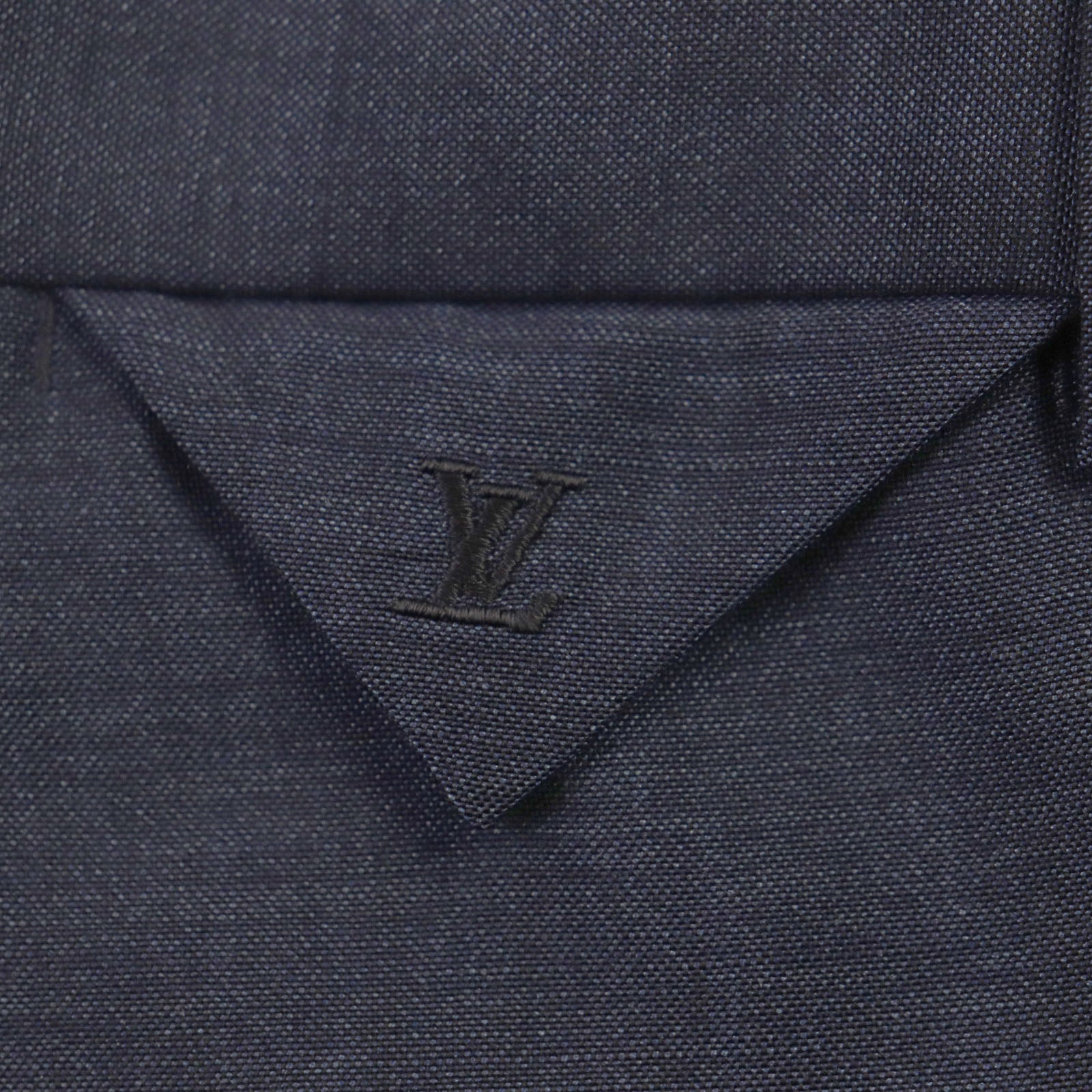 Louis Vuitton Wool Mohair Silk Suit Navy 46