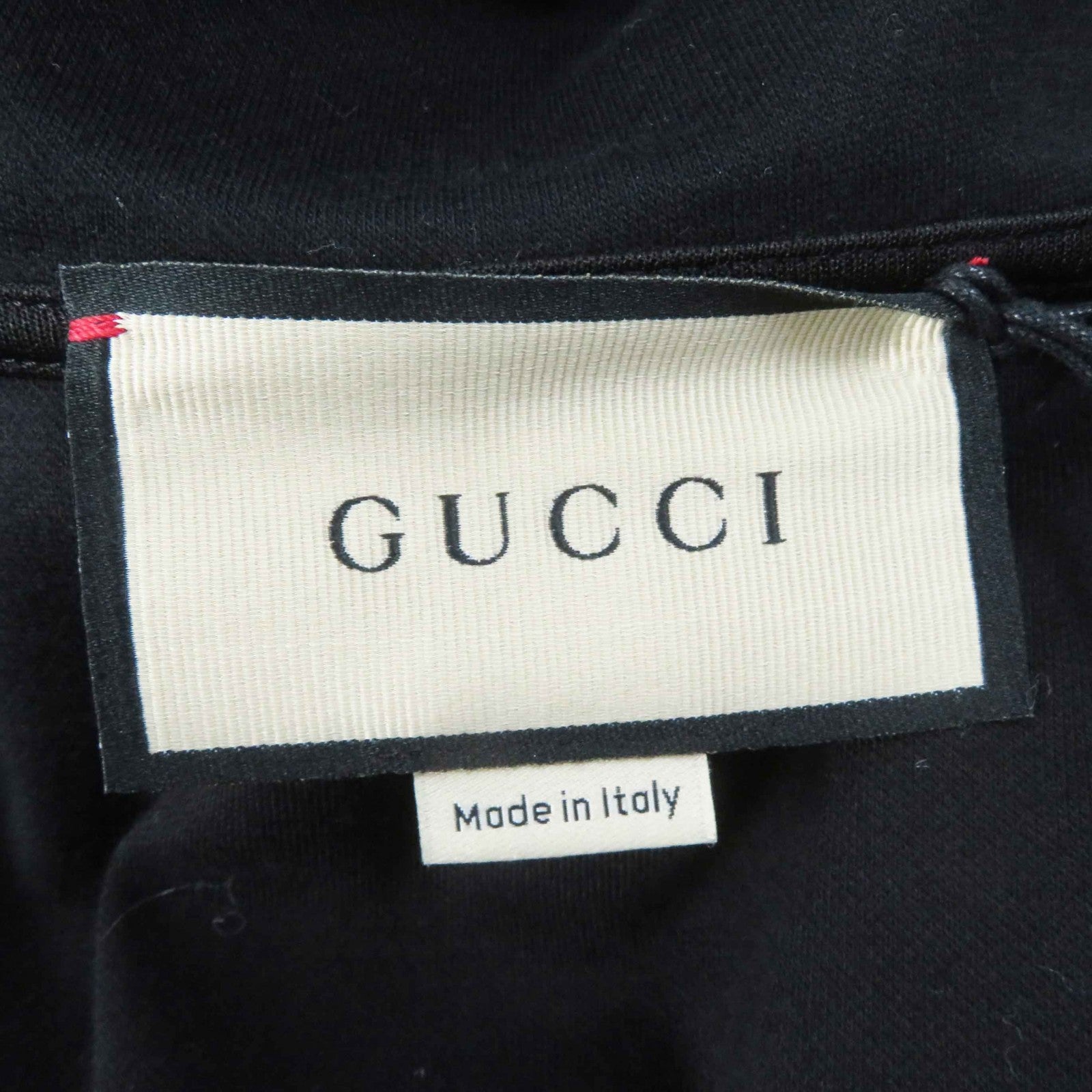 GUCCI Logo Print Stretch Jersey Jacket Black S