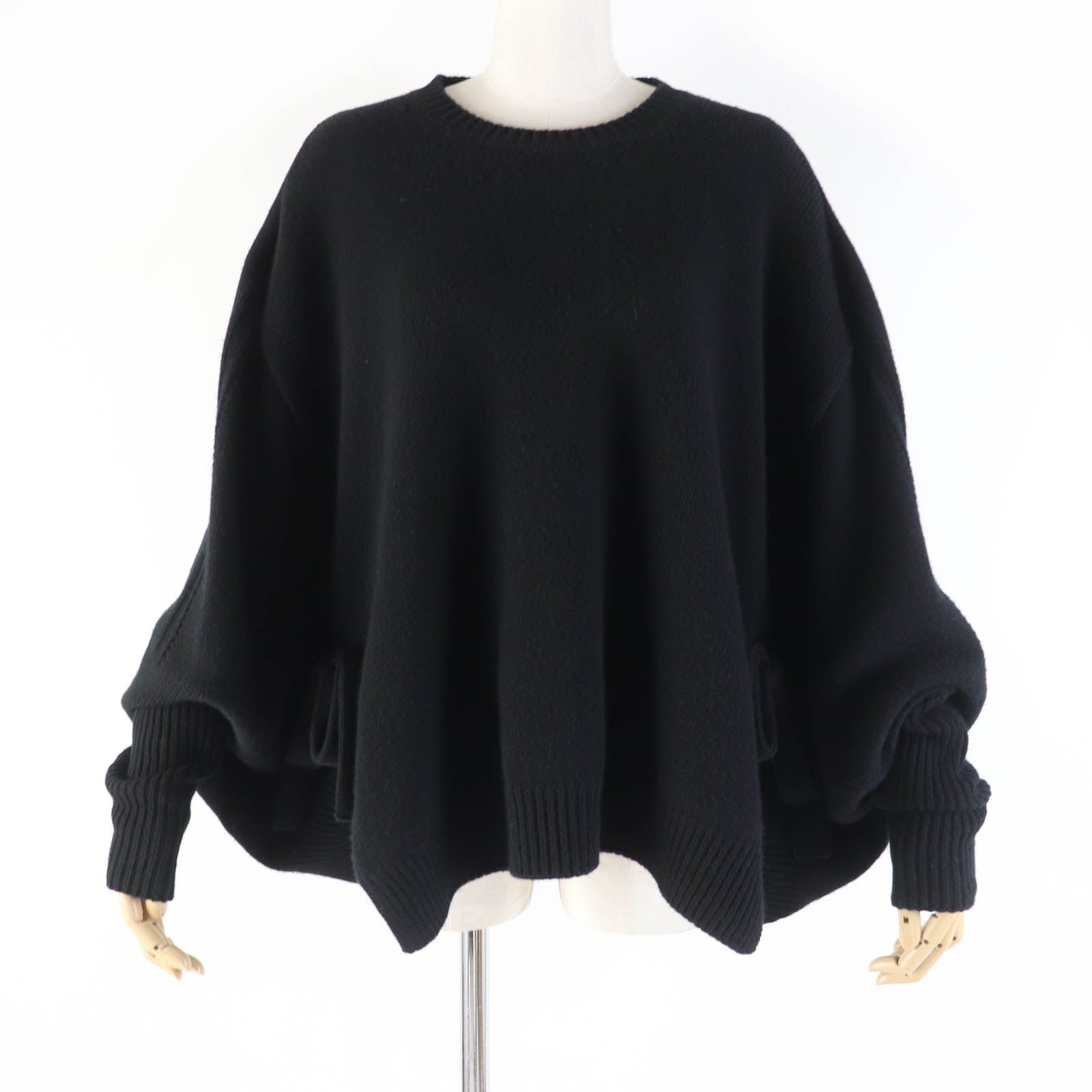 Valentino Wool Cashmere Ribbon Knit Black XS