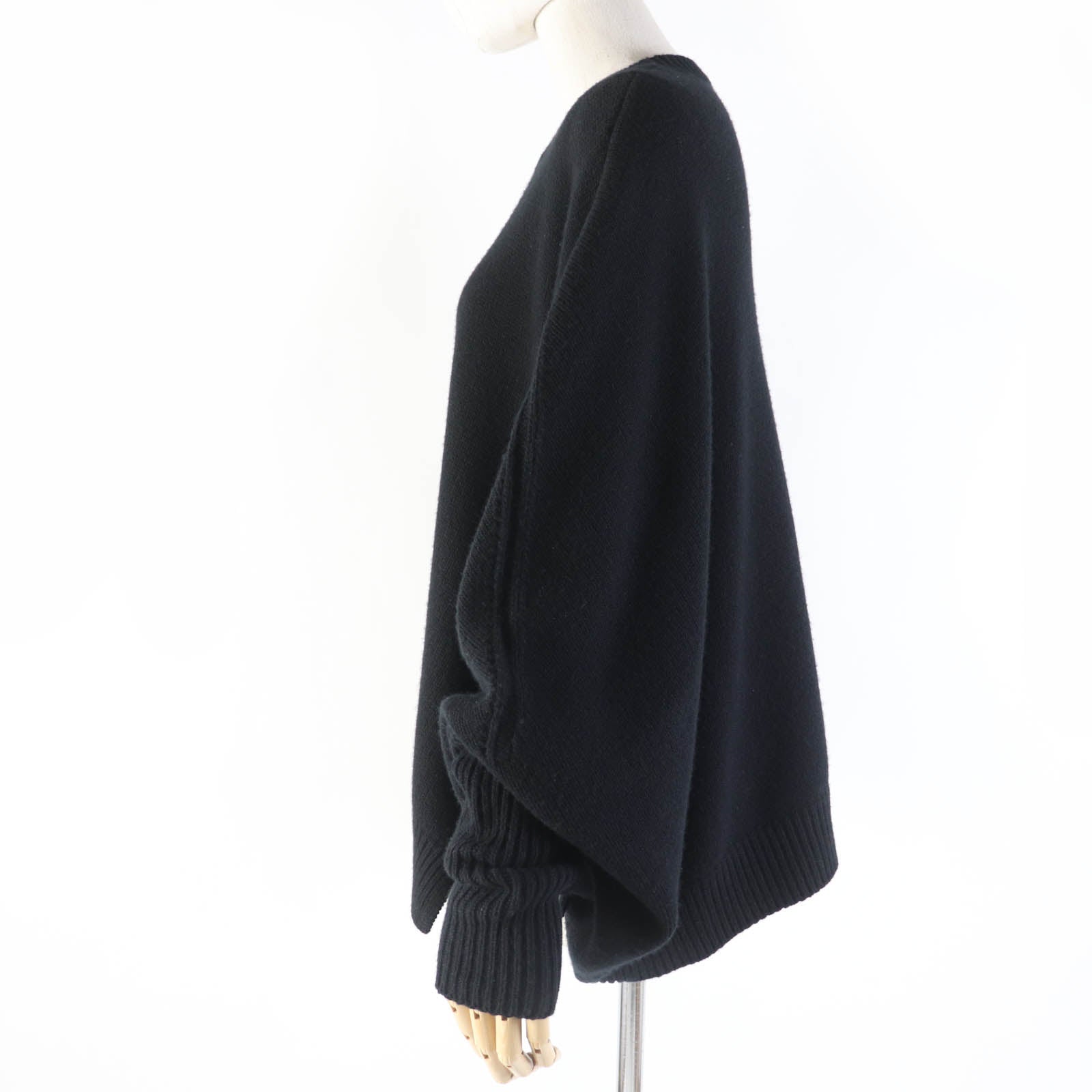 Valentino Wool Cashmere Ribbon Knit Black XS