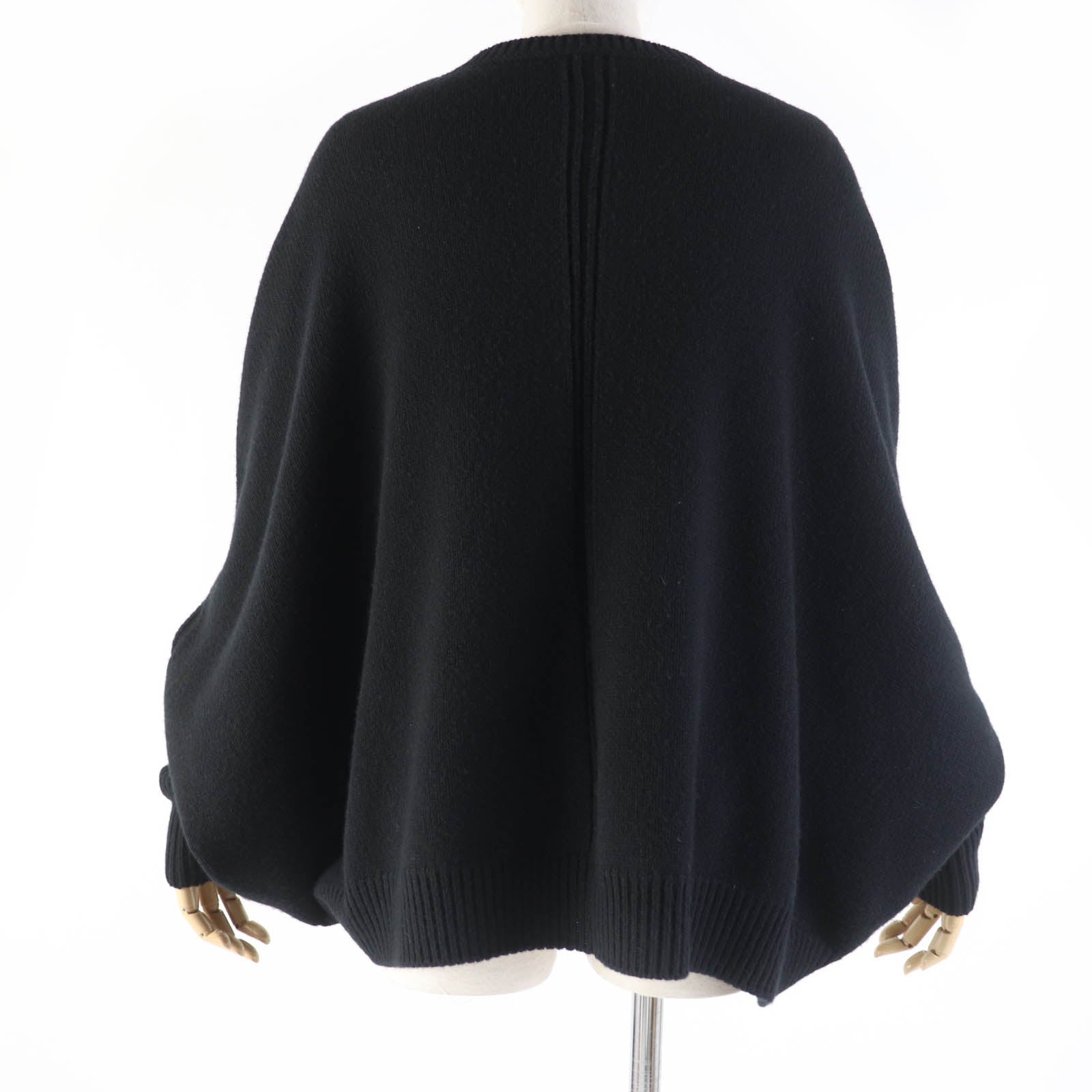 Valentino Wool Cashmere Ribbon Knit Black XS