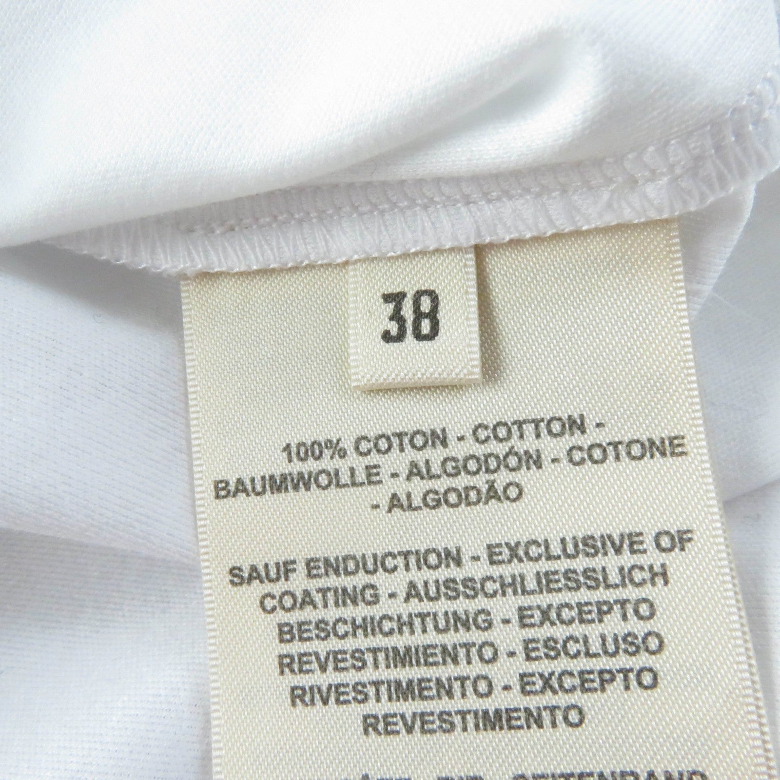 Hermes Cotton Short Sleeve Dress White 38