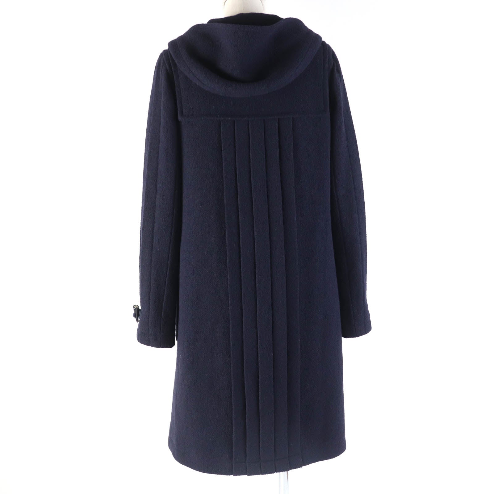 Chanel Wool Toggle Button Duffle Coat Navy 34