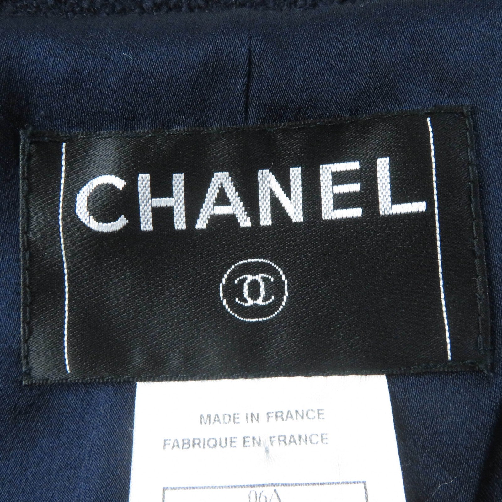 Chanel Wool Toggle Button Duffle Coat Navy 34