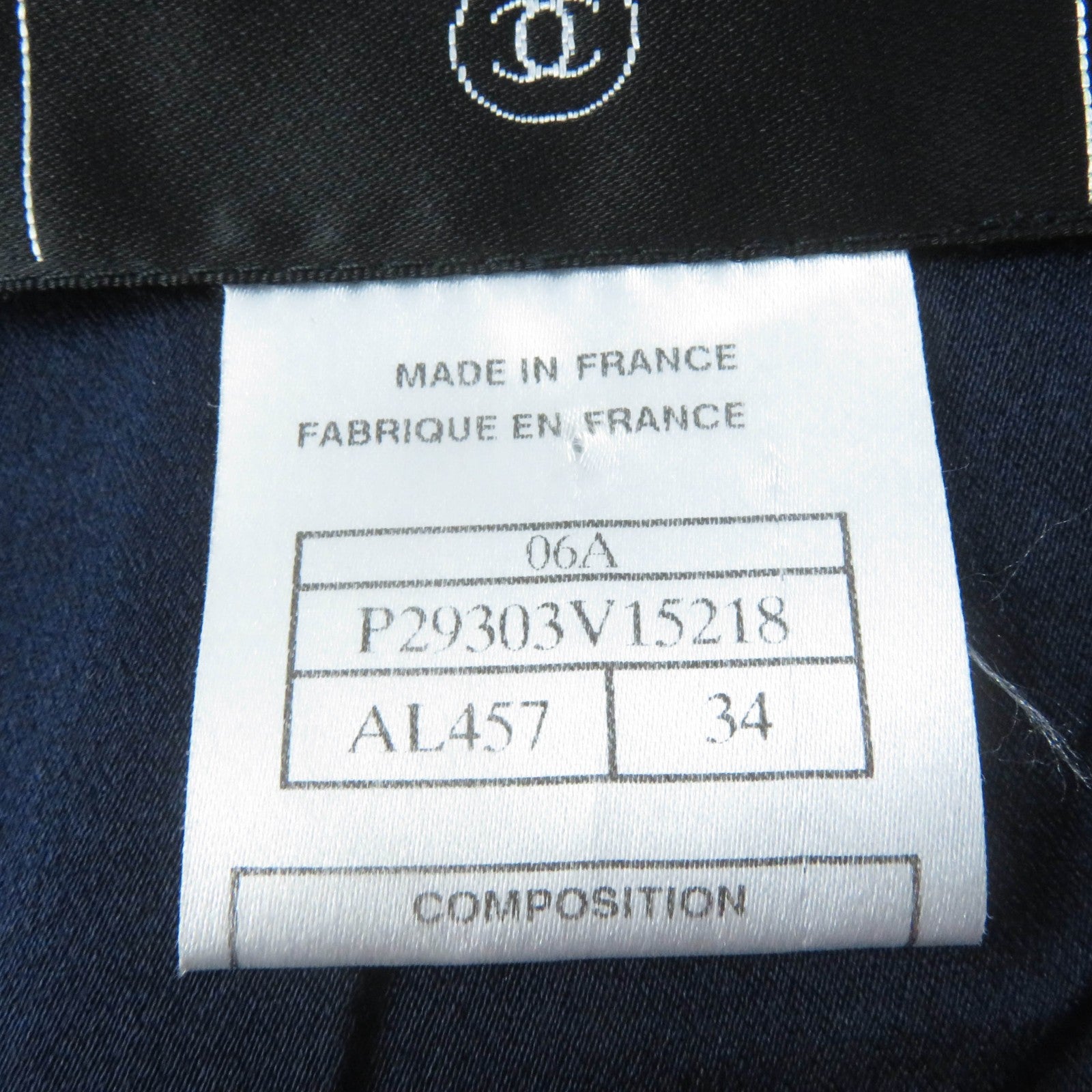 Chanel Wool Toggle Button Duffle Coat Navy 34