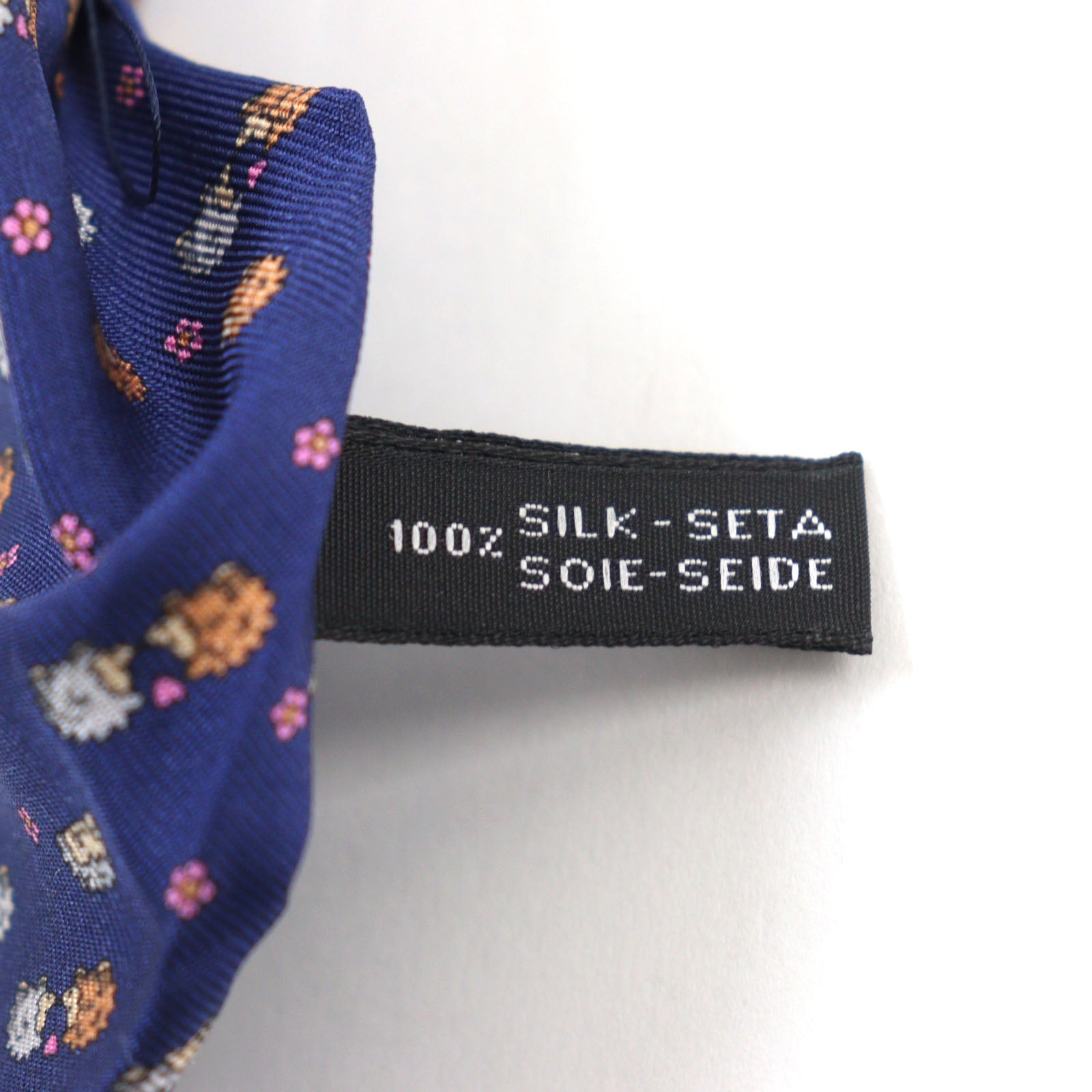 Salvatore Ferragamo Silk Hedgehog Logo Tie