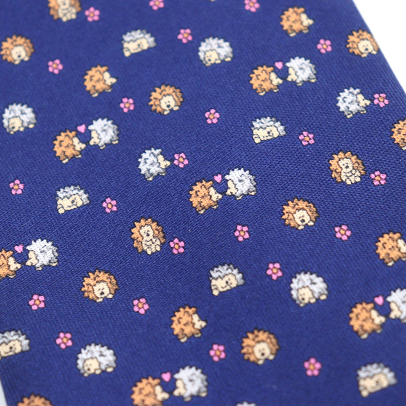 Salvatore Ferragamo Silk Hedgehog Logo Tie