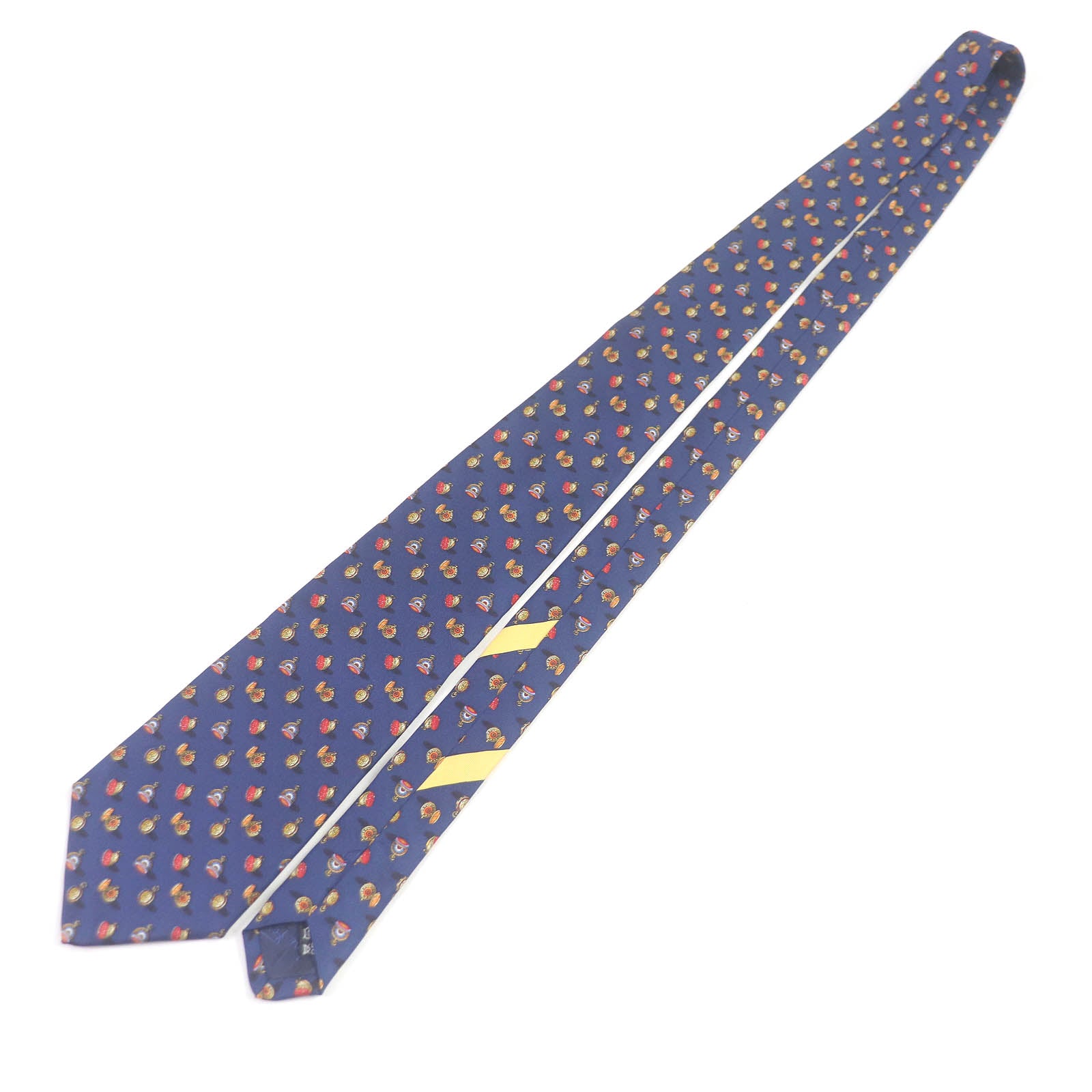 Salvatore Ferragamo Silk Pocket Watch Pattern Tie