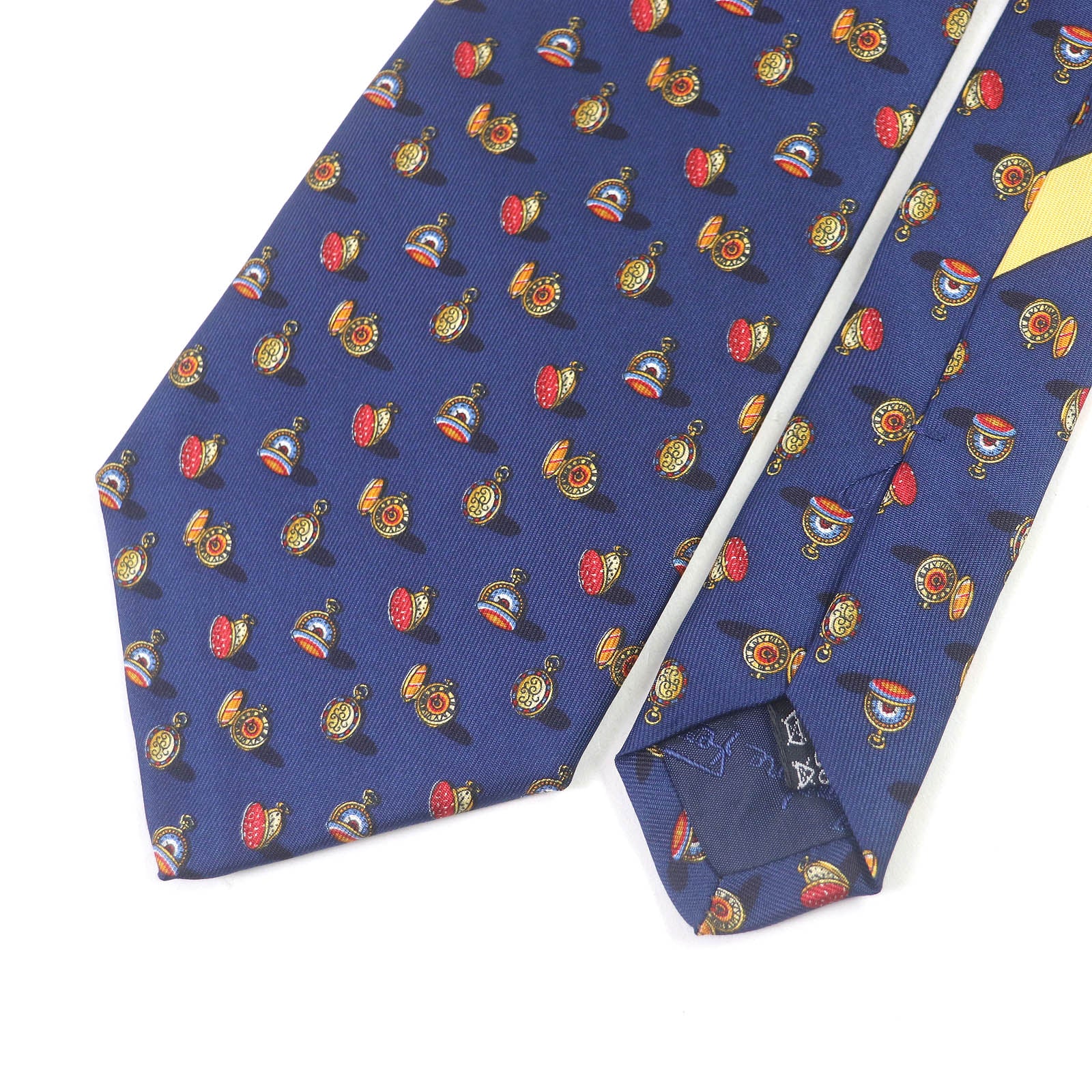 Salvatore Ferragamo Silk Pocket Watch Pattern Tie