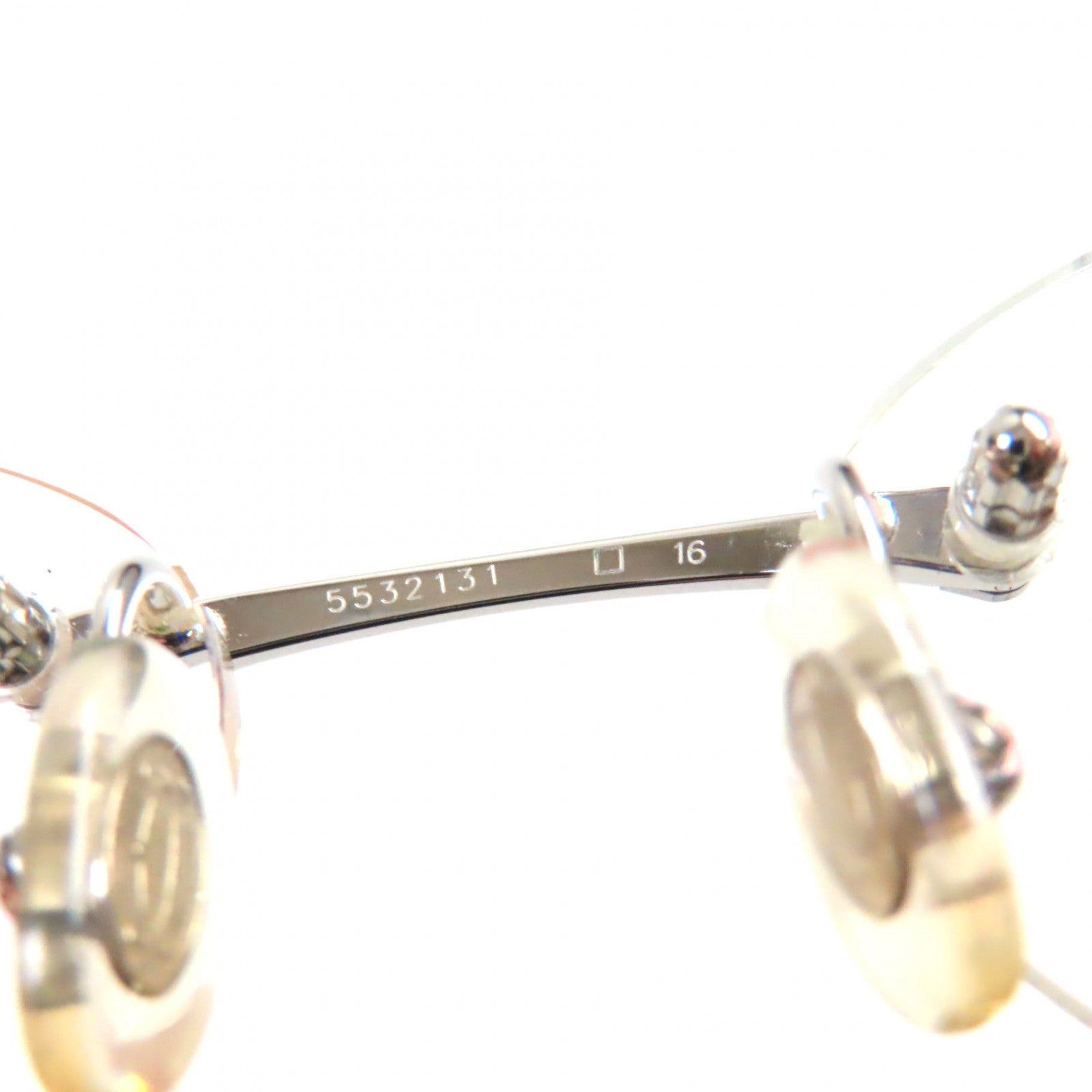 Cartier PANTHERE Logo Glasses Eyewear Silver