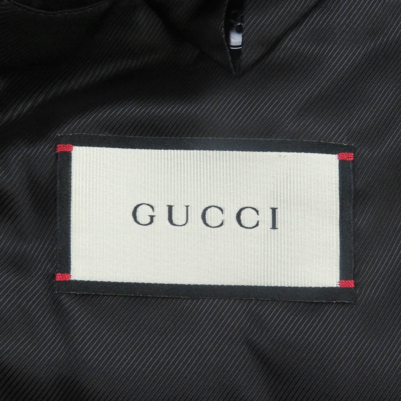 GUCCI Wool Nylon Varsity Jacket Blouson Navy