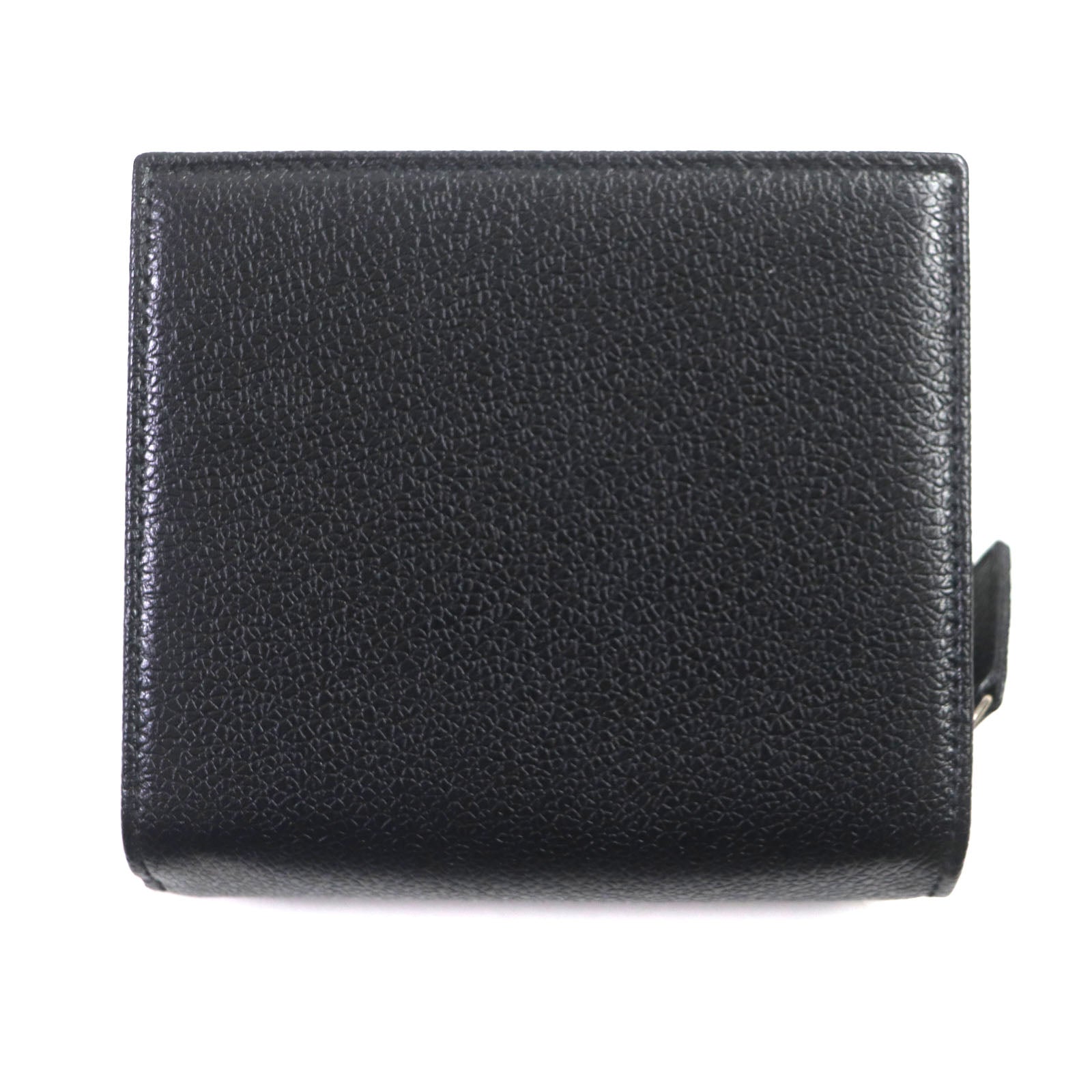 BVLGARI Bulgariman Leather Bifold Wallet Black