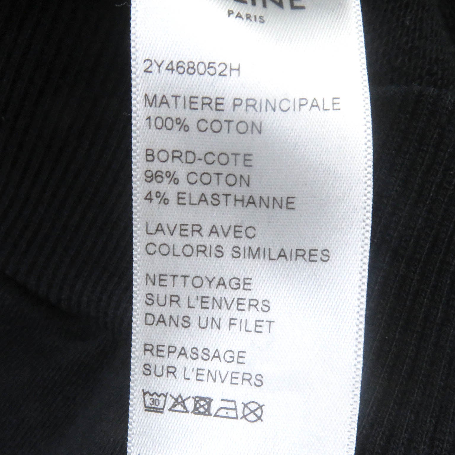 Celine Cotton Logo Oversized Hoodie Black S