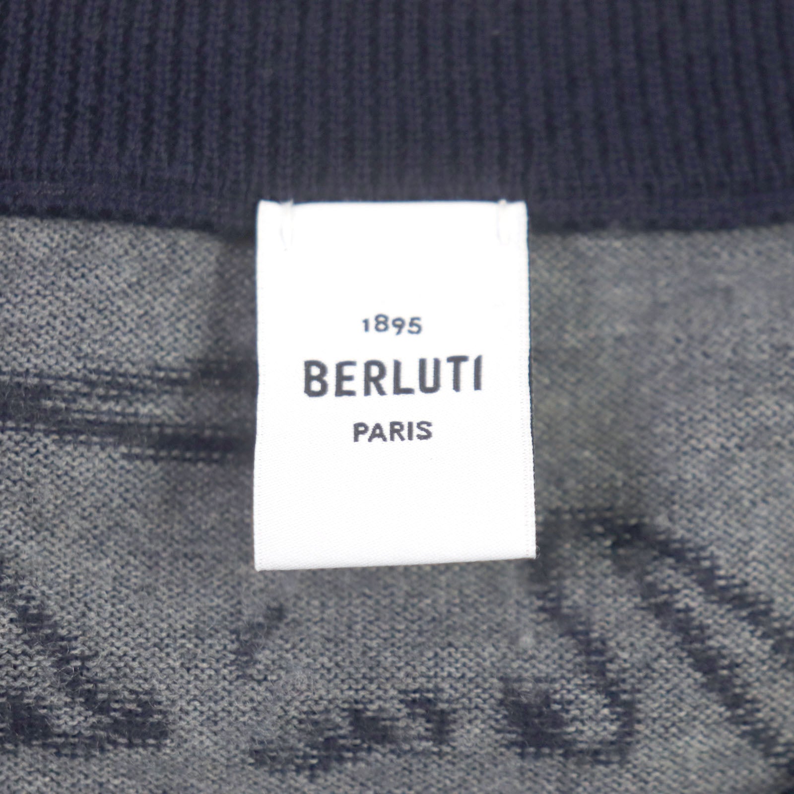 Berluti Wool Scritto Calligraphy Crew Neck Sweater