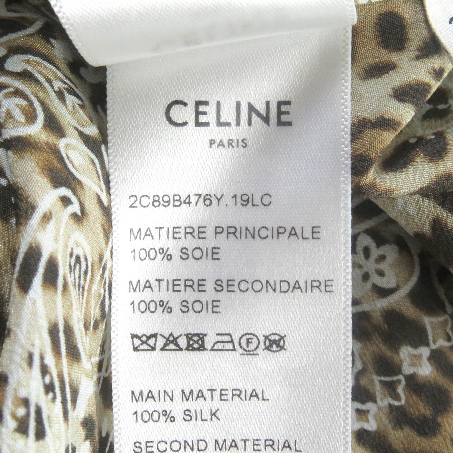 Celine Silk Leopard Paisley Hawaiian Shirt