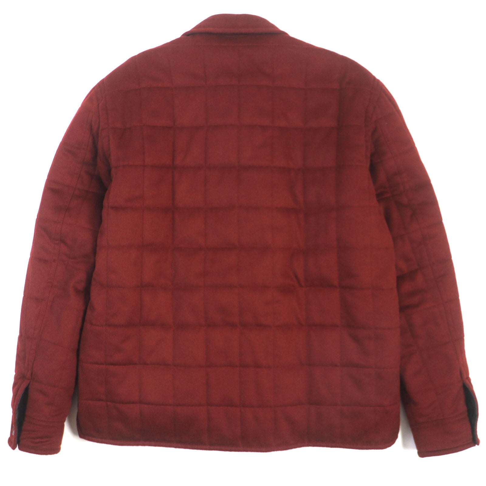 Hermes Cashmere Quilted Jacket Bordeaux 50