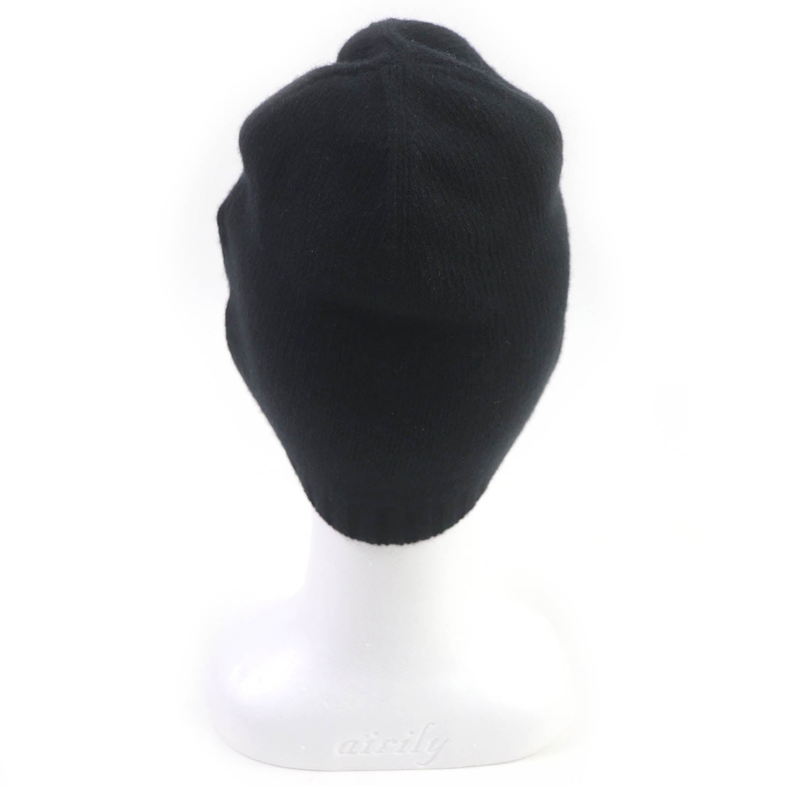 PRADA Wool Cashmere Rabbit Beanie Black S