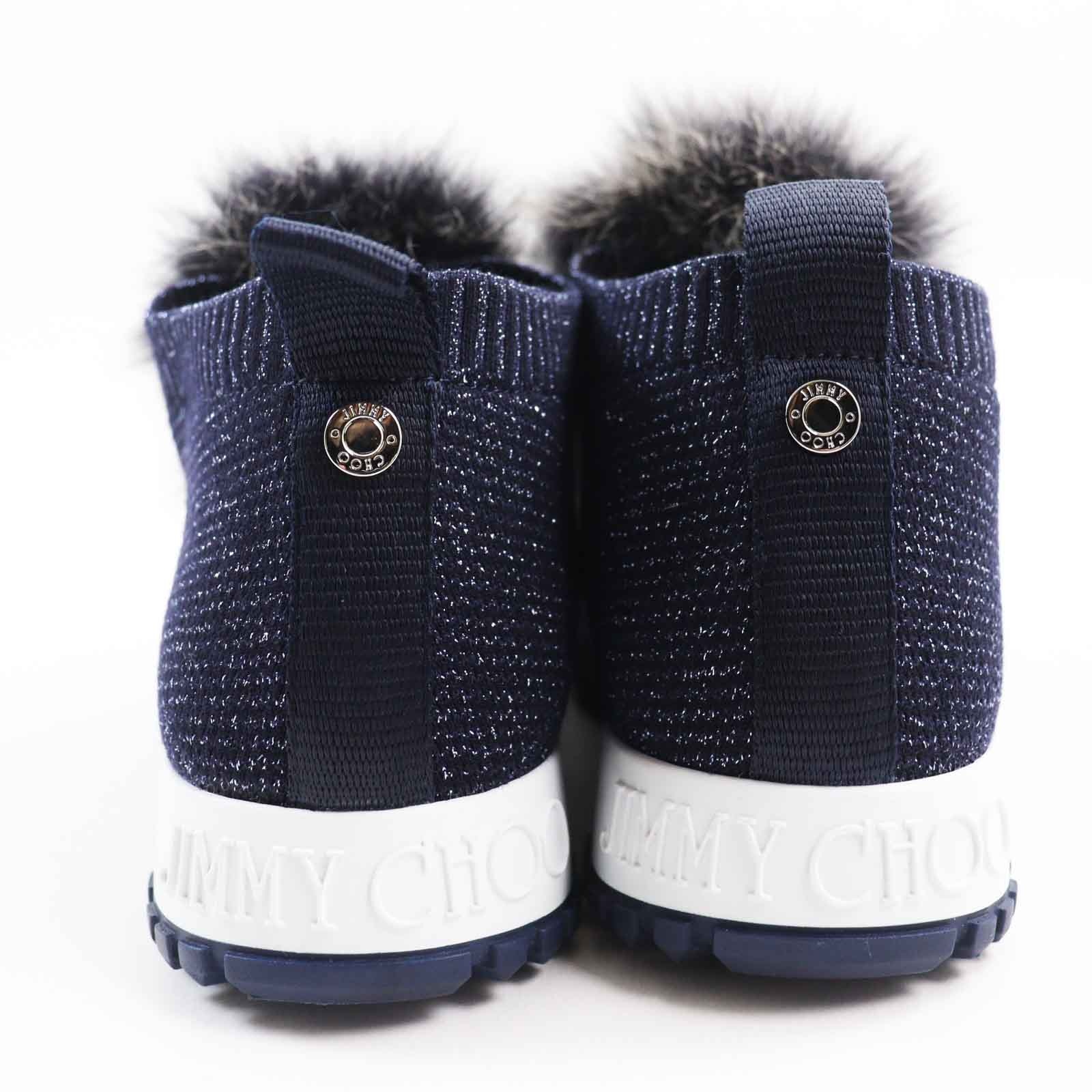 Jimmy Choo Star Sneakers with Fox Pompons