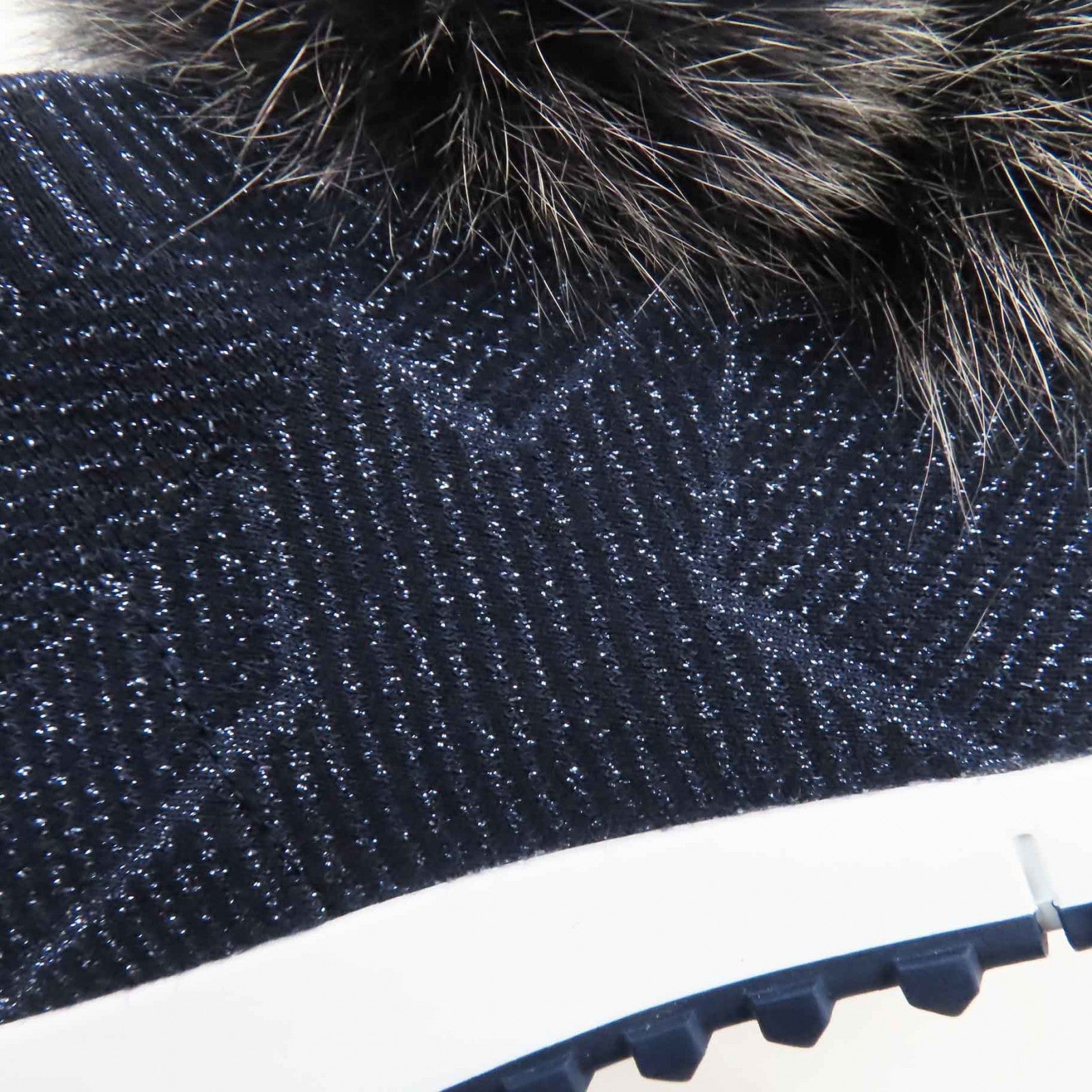 Jimmy Choo Star Sneakers with Fox Pompons