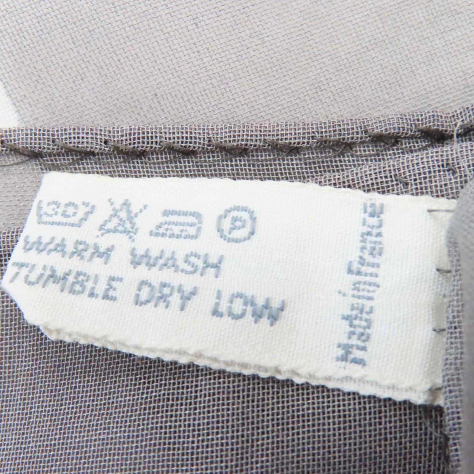 Chanel Vintage Cotton Logo Shawl Gray