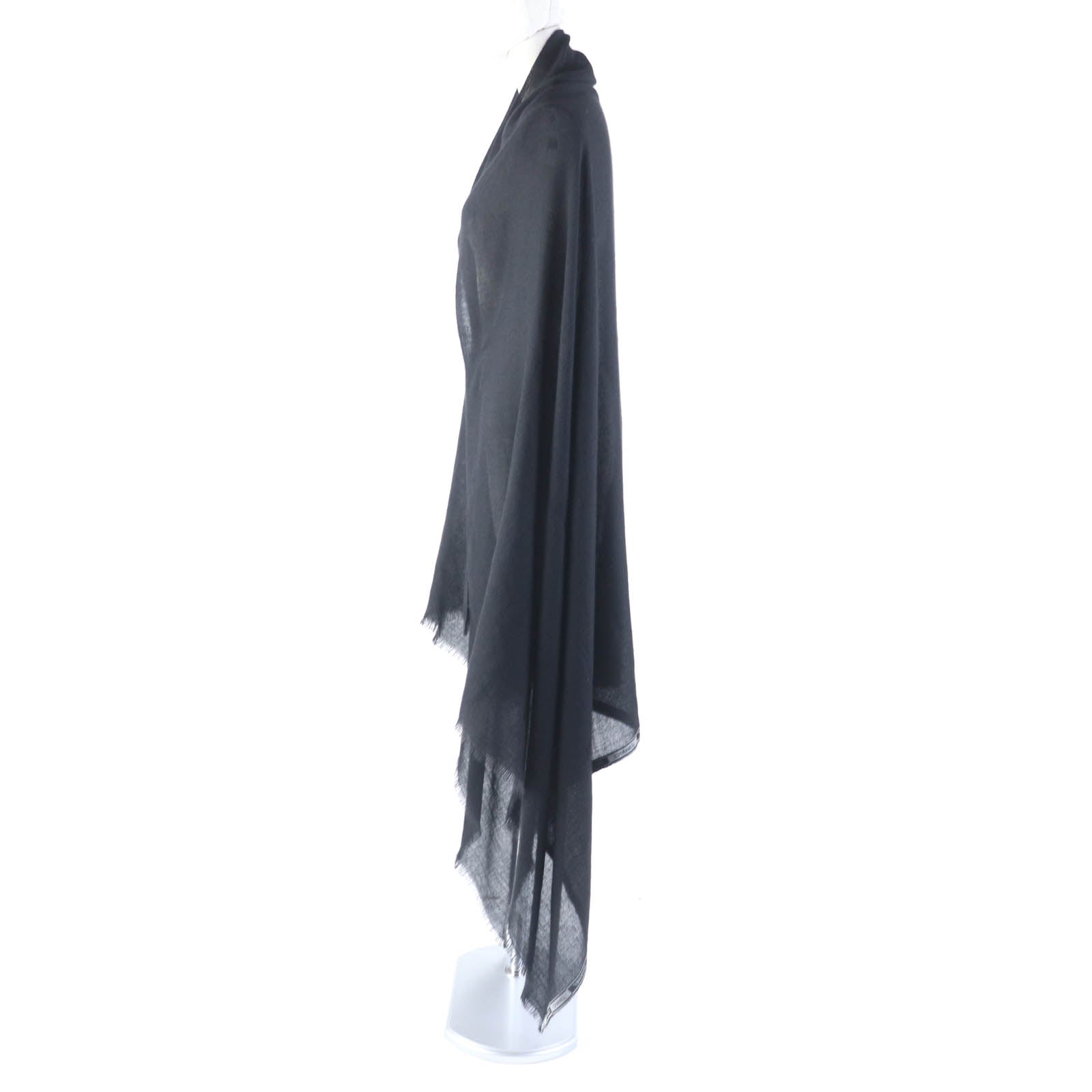 Chanel Cashmere Large Shawl with Fringe