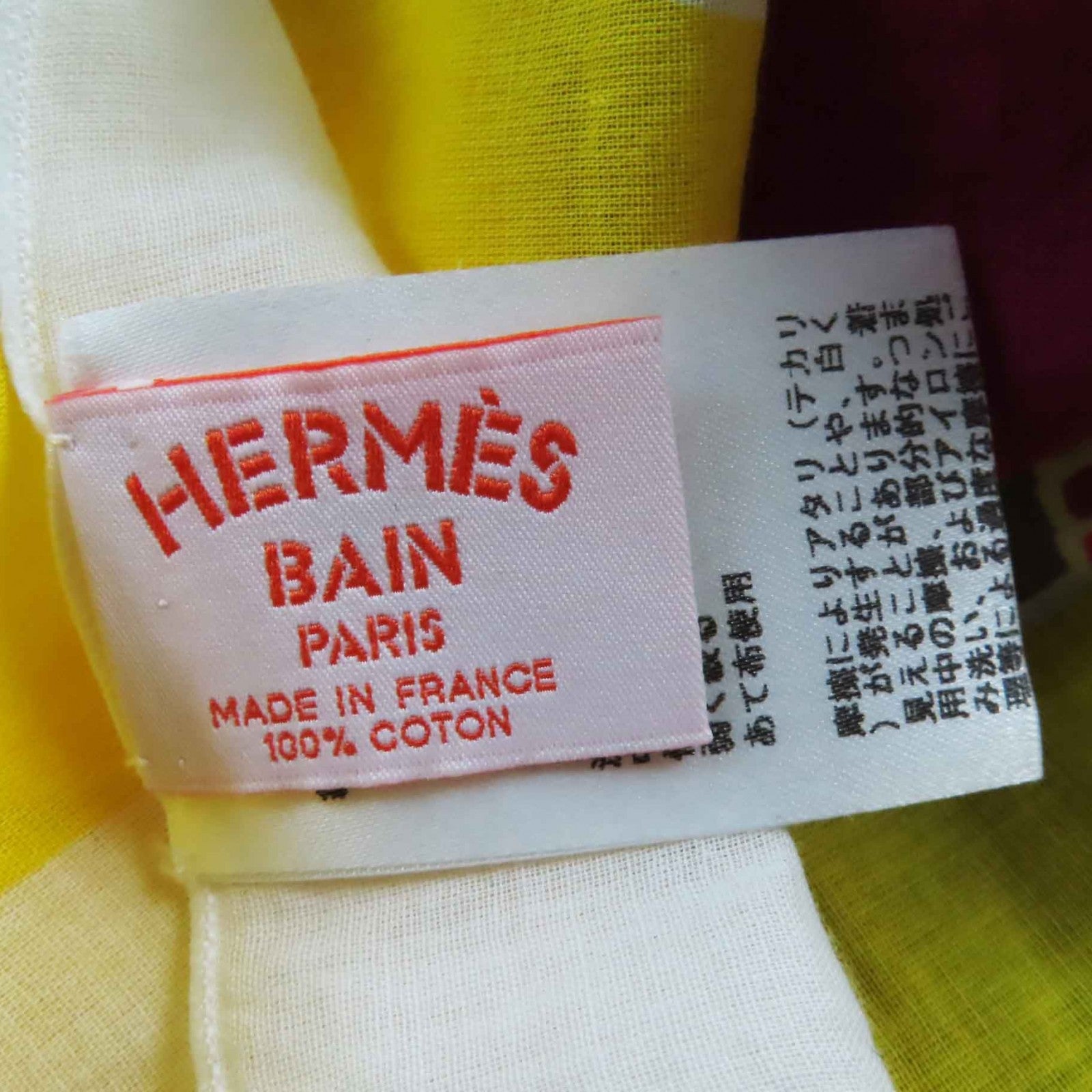 HERMES Cotton Scarf Multi Women