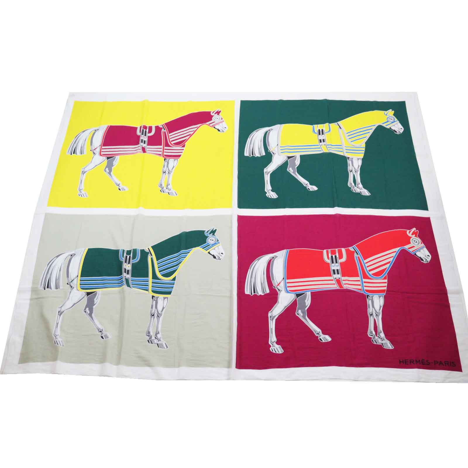 HERMES Cotton Scarf Multi Women