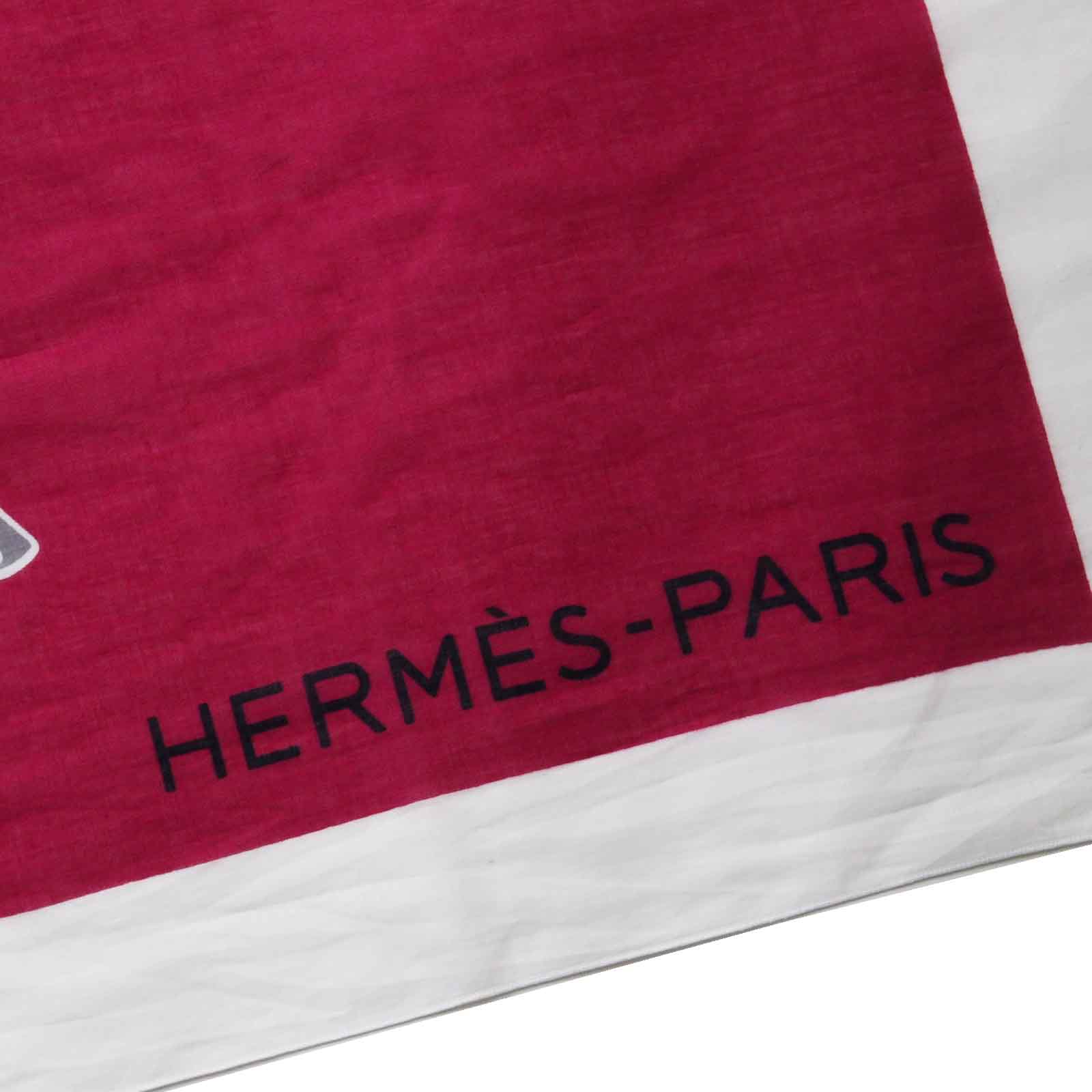 HERMES Cotton Scarf Multi Women