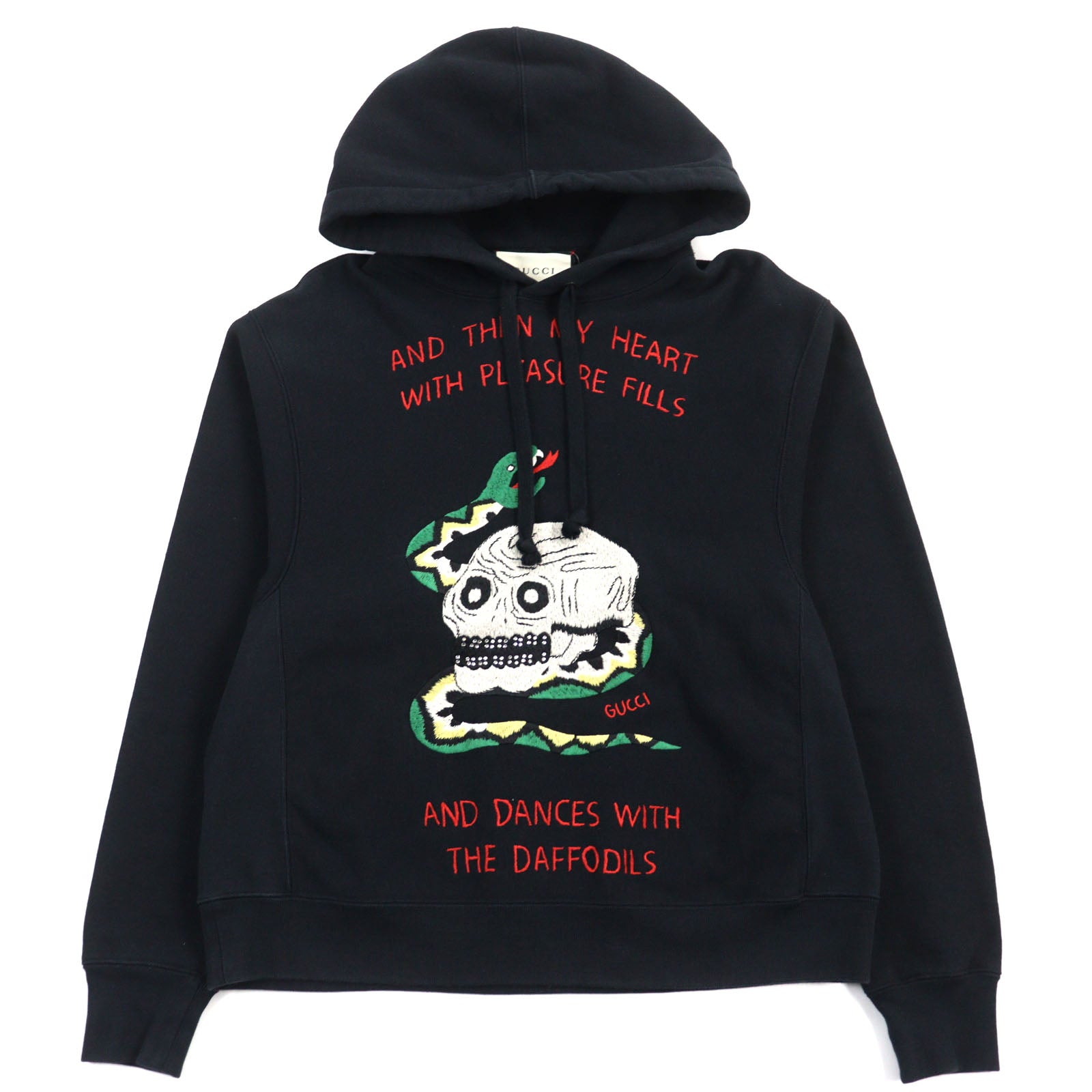 GUCCI Skull Snake Embroidery Hoodie XS