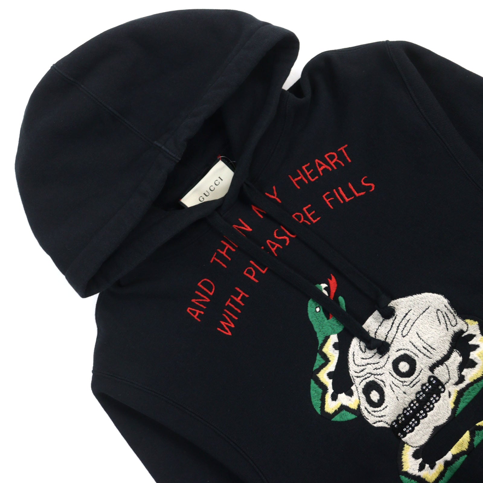 GUCCI Skull Snake Embroidery Hoodie XS