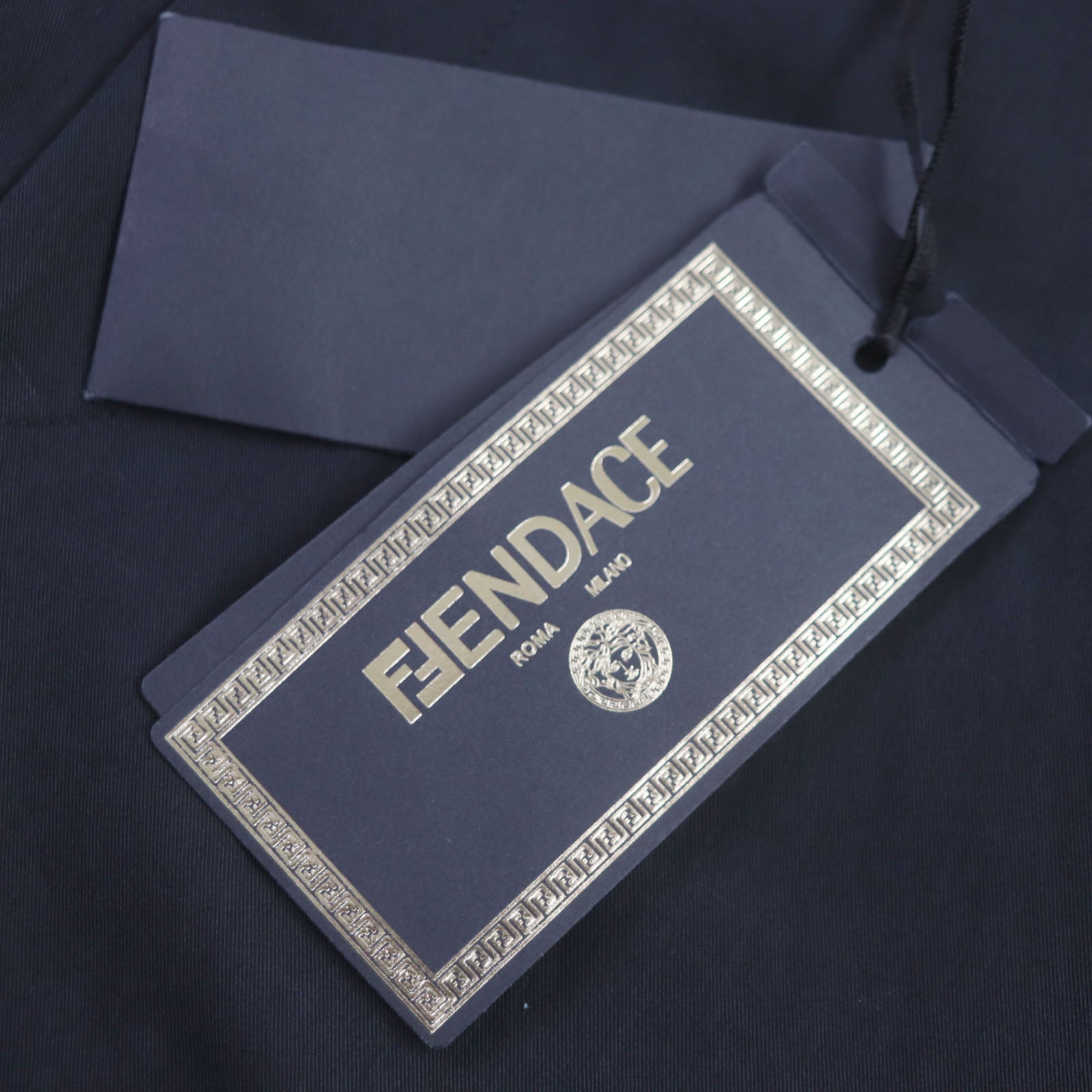 Fendi Fendace FF Logo Line Shorts Black 44