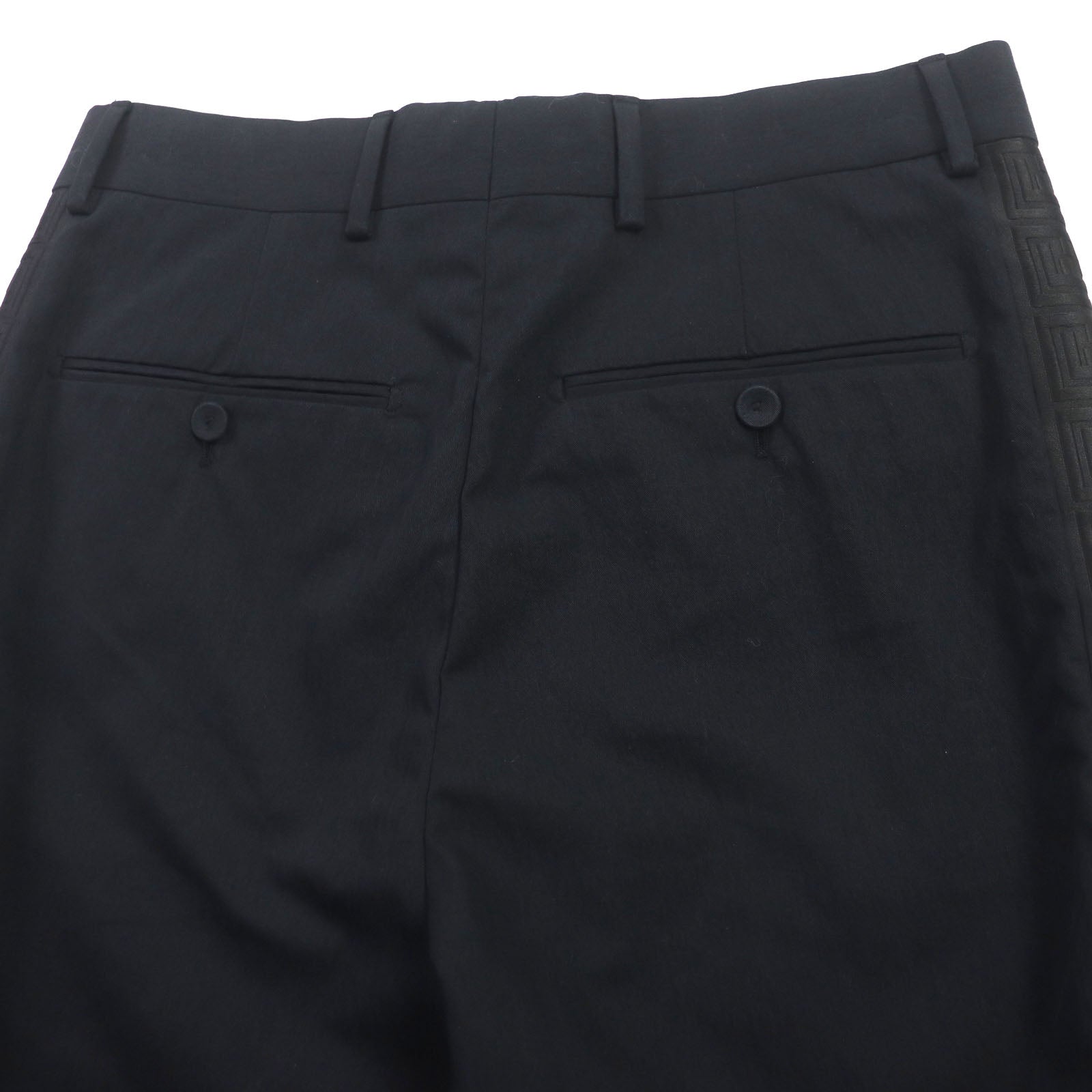 Fendi Fendace FF Logo Line Shorts Black 44