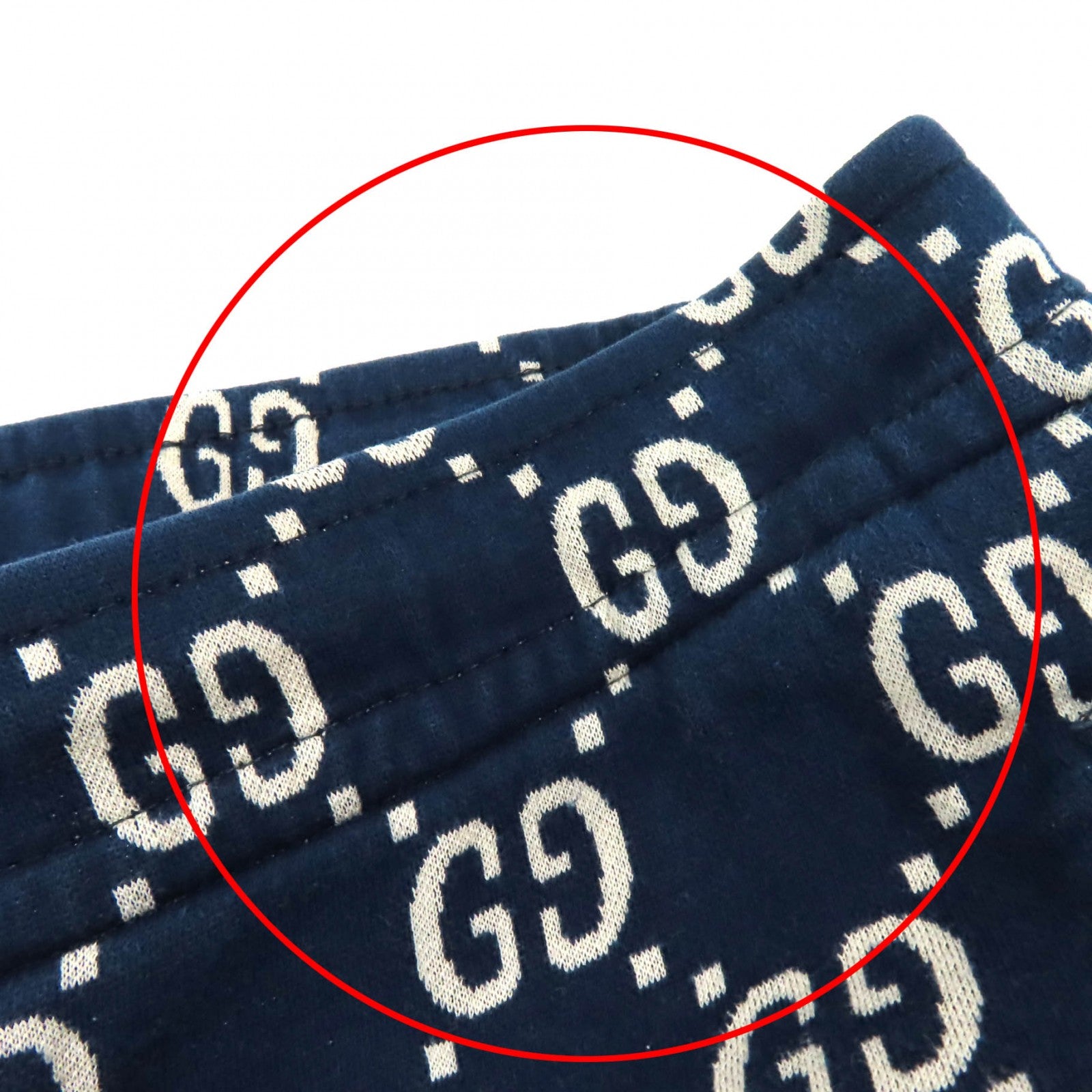 GUCCI GG Jacquard Jogging Pants Navy S