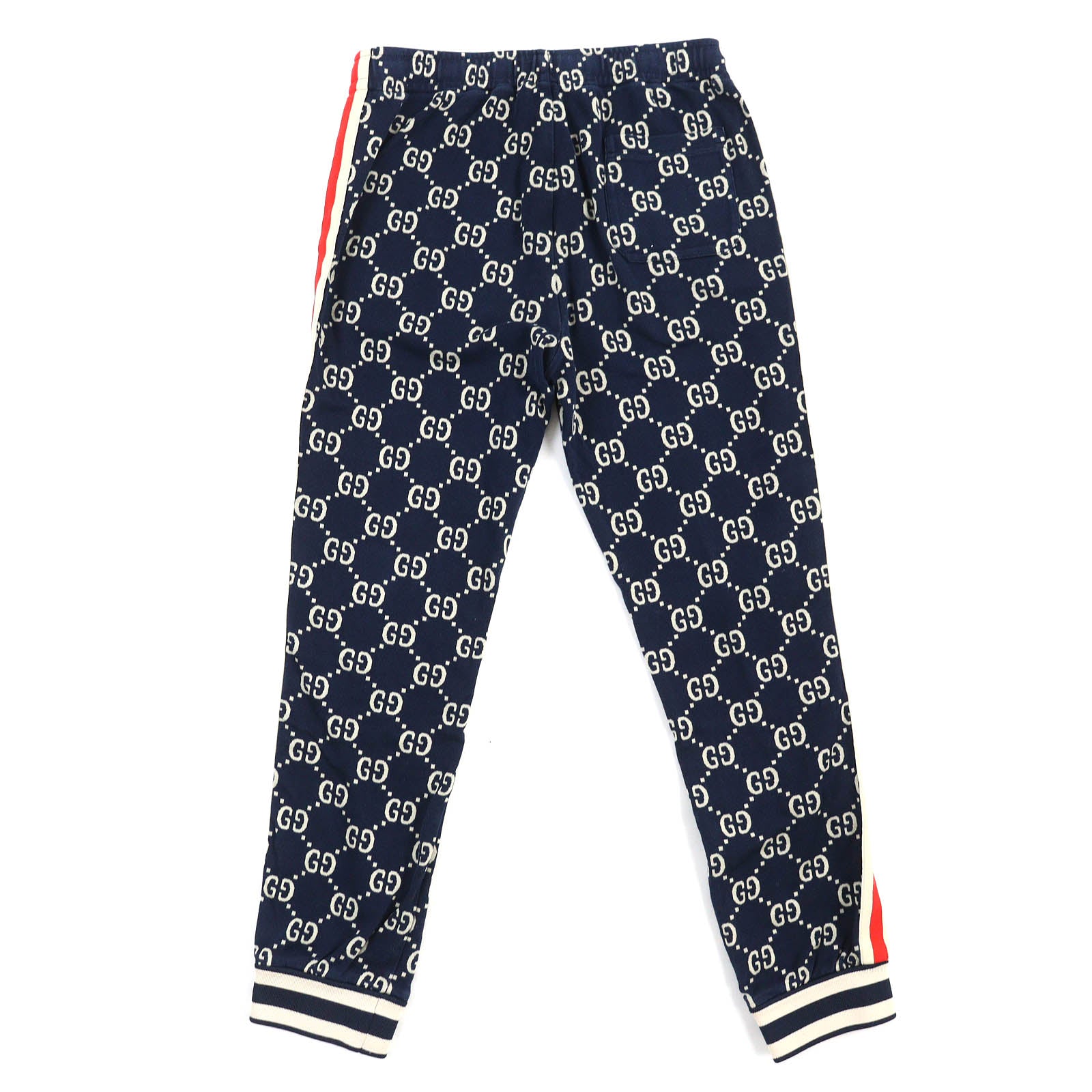 GUCCI GG Jacquard Jogging Pants Navy S