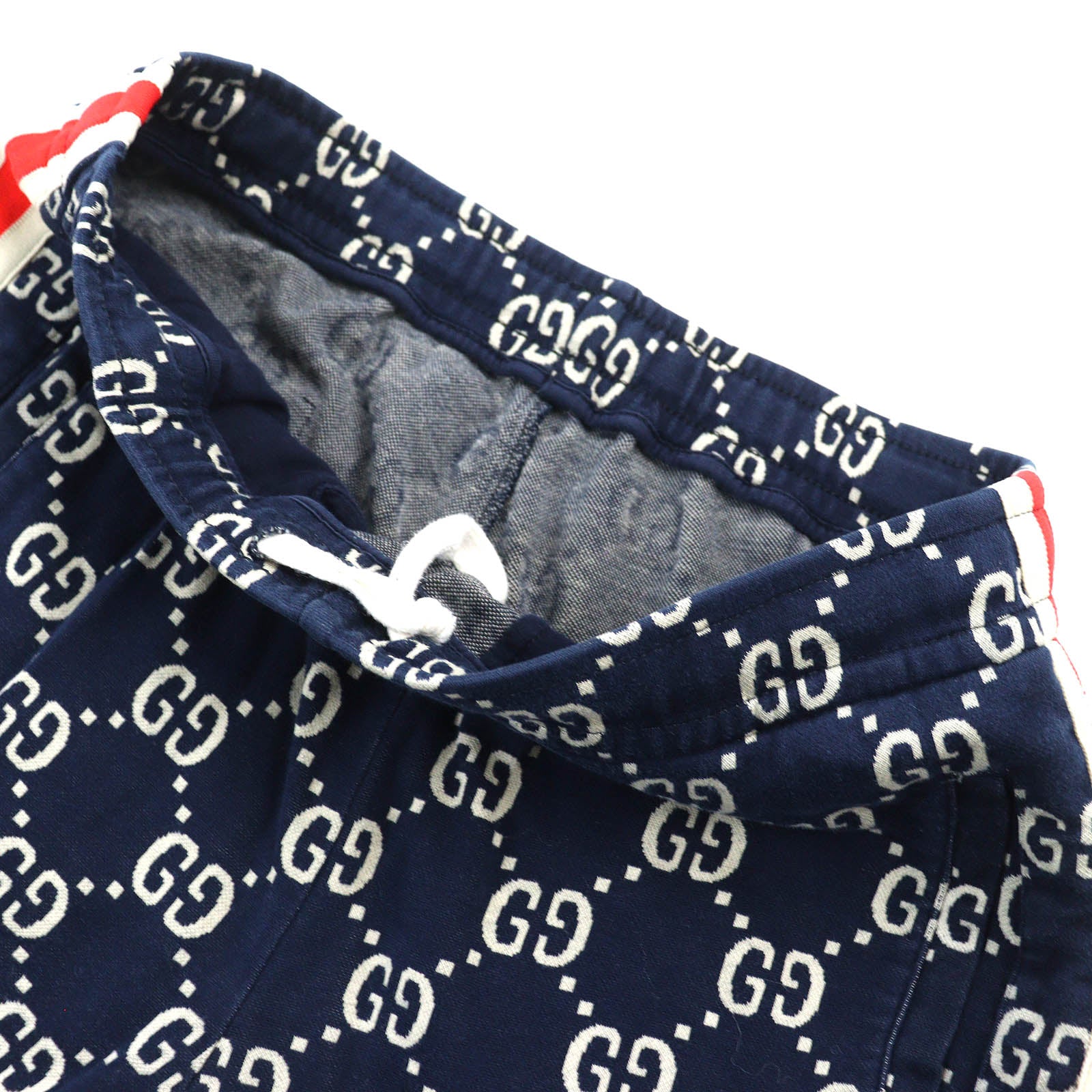 GUCCI GG Jacquard Jogging Pants Navy S