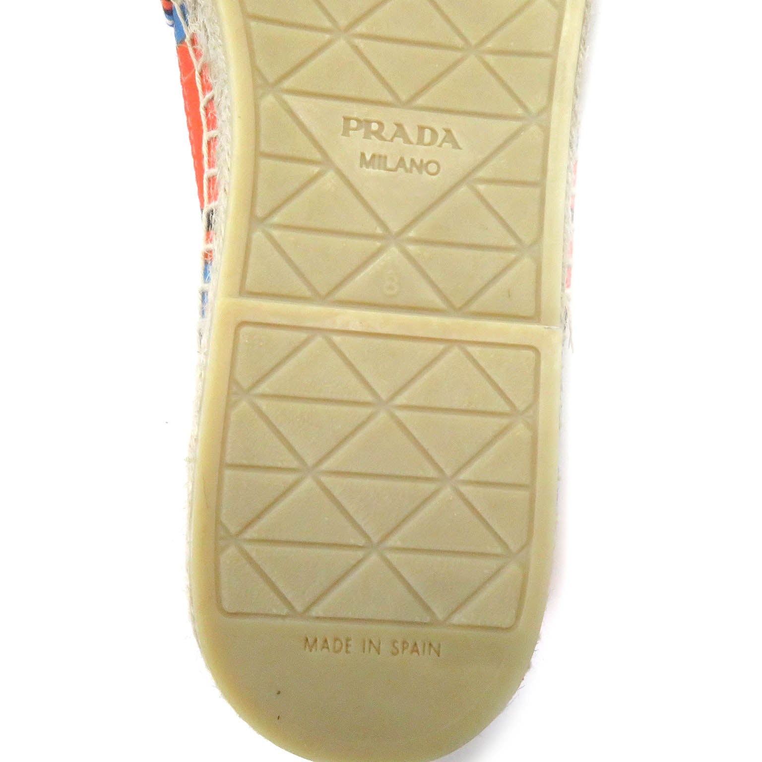 PRADA 2DE136 Canvas Jute Espadrilles