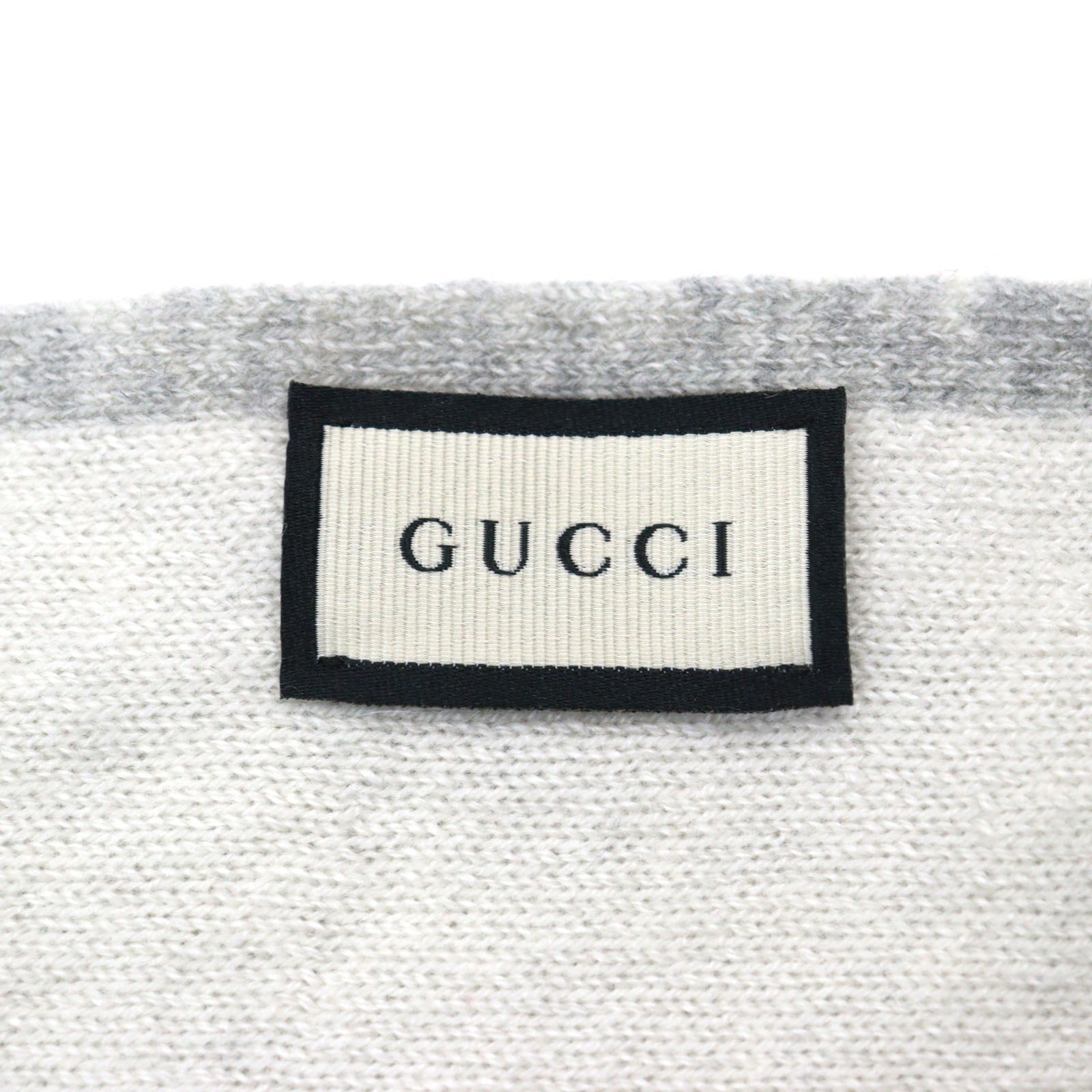 Gucci Cashmere Interlocking G Scarf Gray