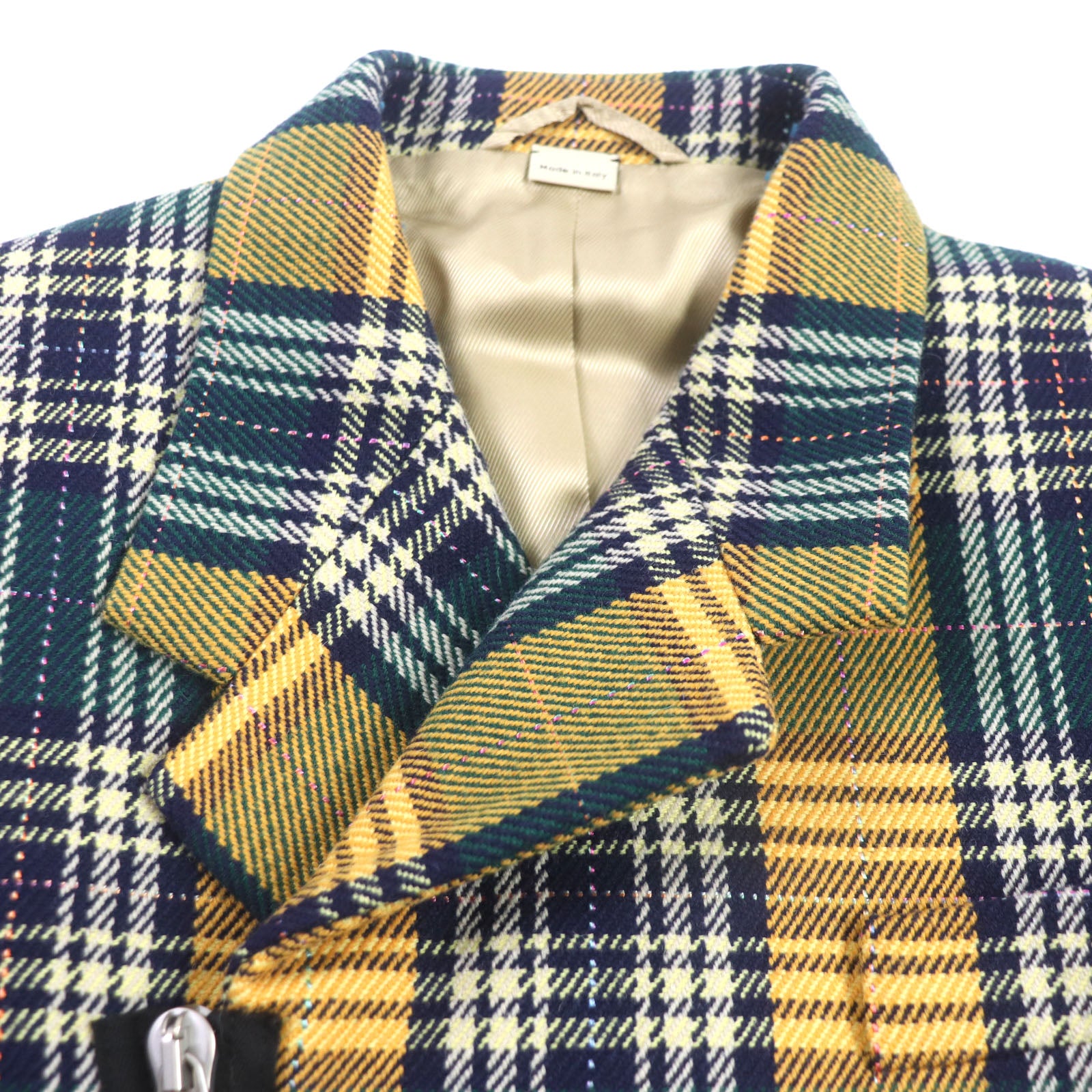 GUCCI METAMORFOSI Wool Nylon Check Jacket 46