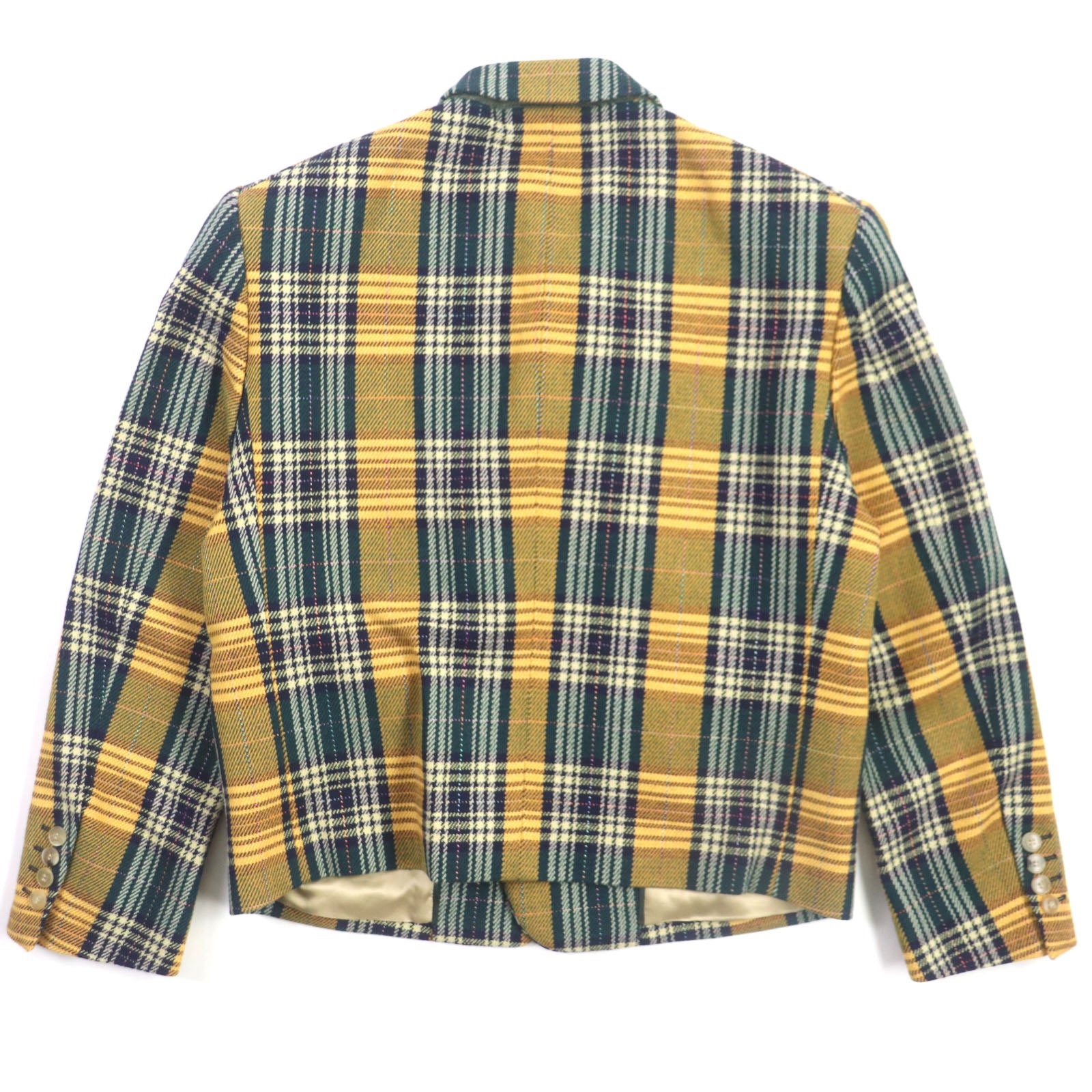 GUCCI METAMORFOSI Wool Nylon Check Jacket 46