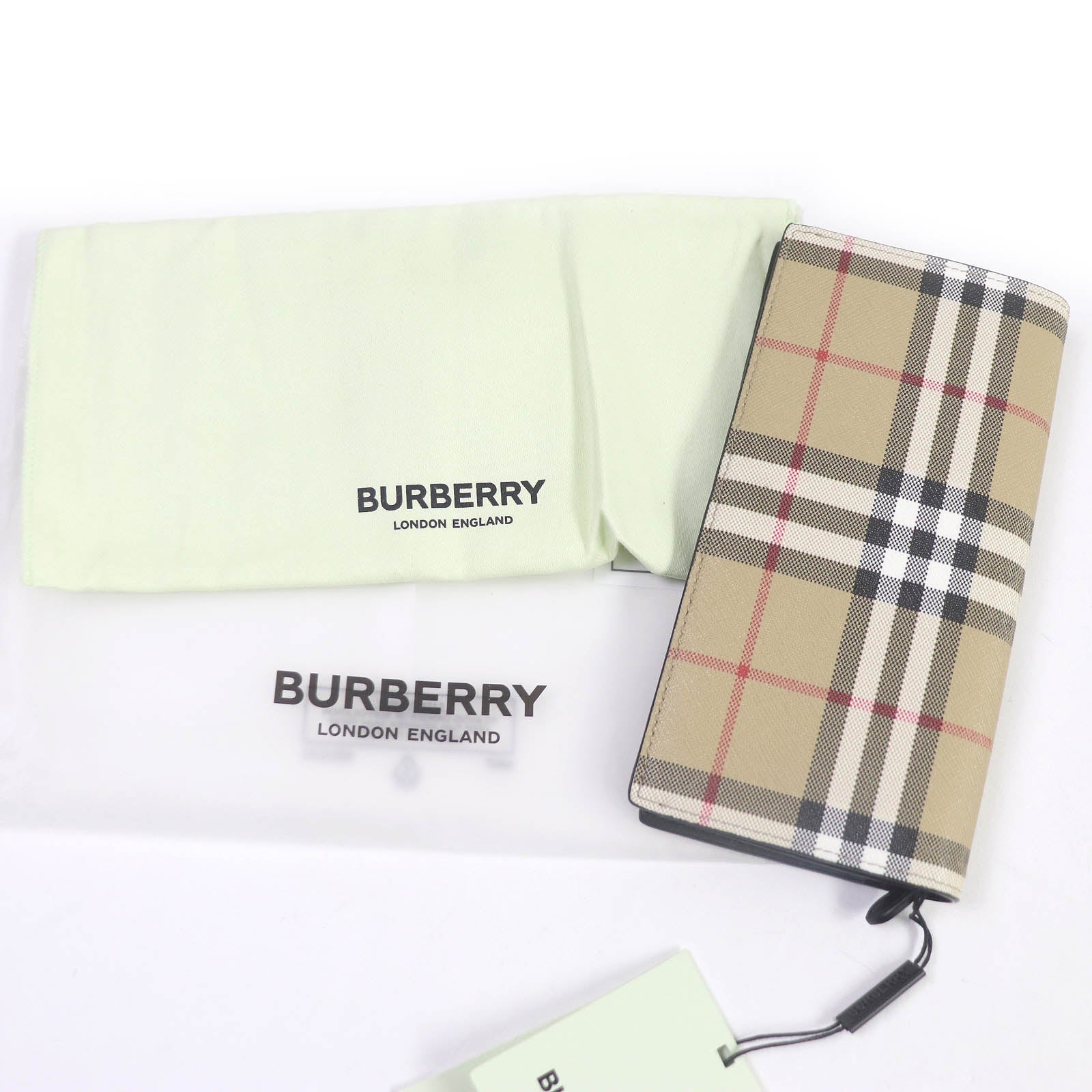 Burberry Nova Check Long Wallet PVC