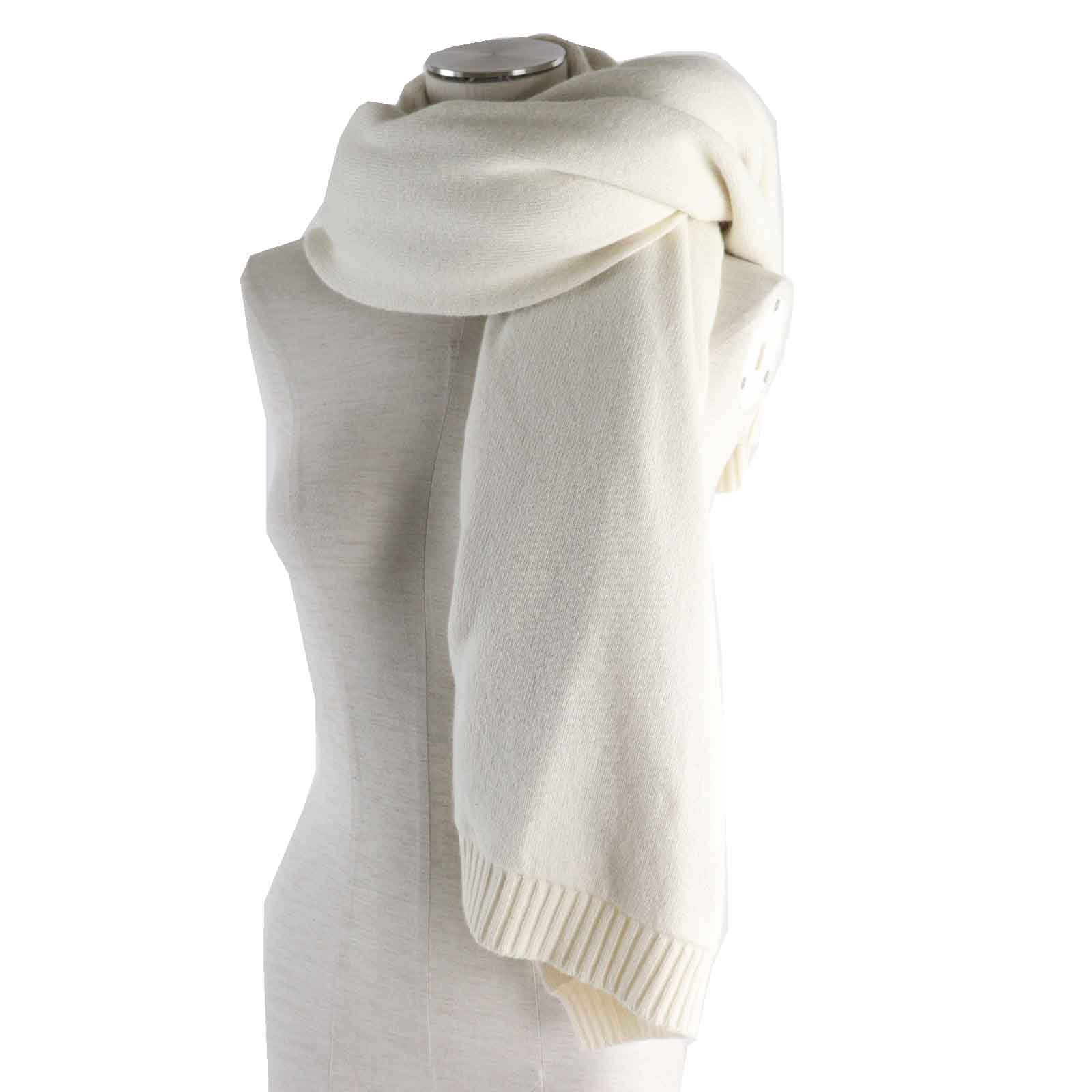 FENDI Wool Viscose Zucca Pattern Knit Scarf