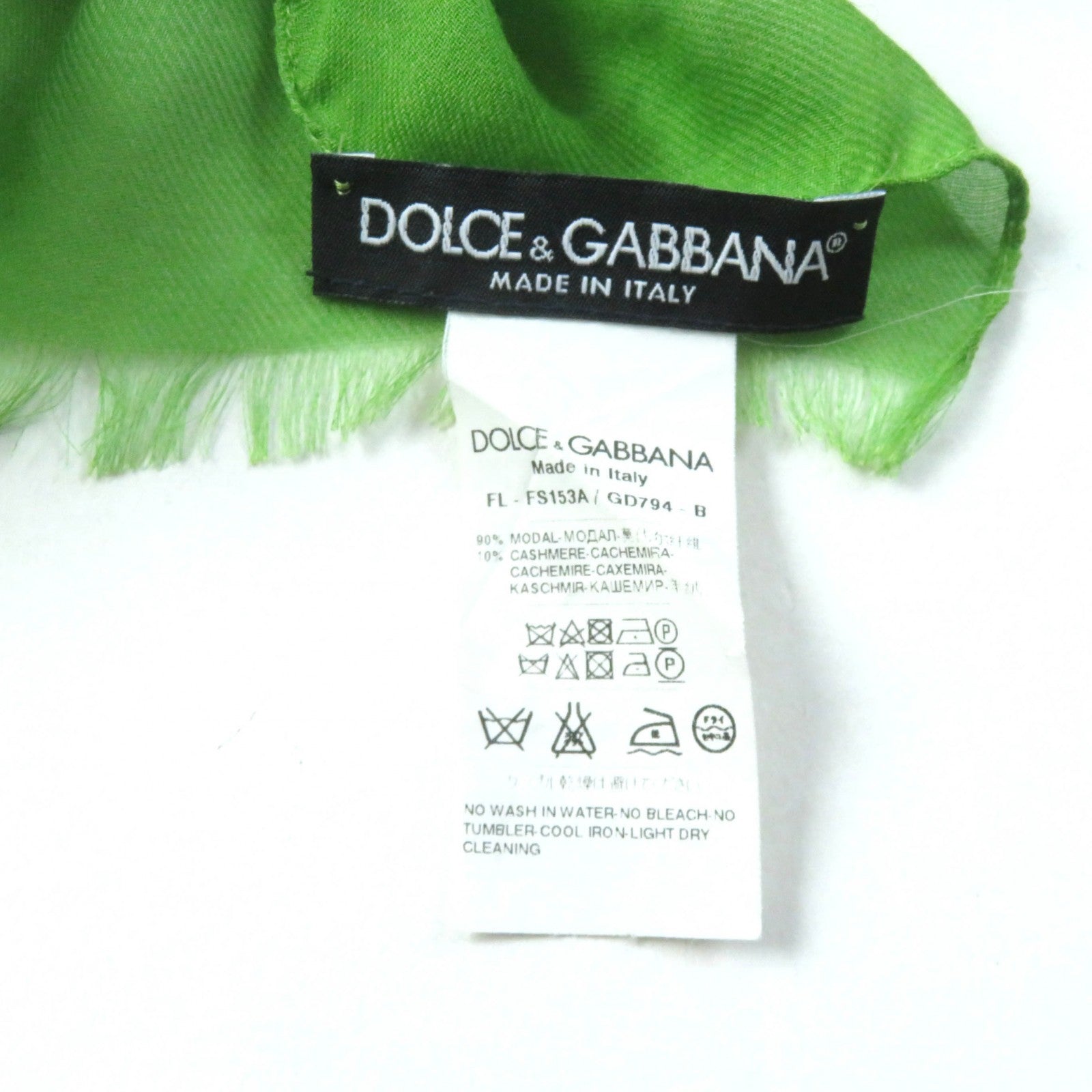 Dolce & Gabbana Modal Cashmere Shawl with Fringe