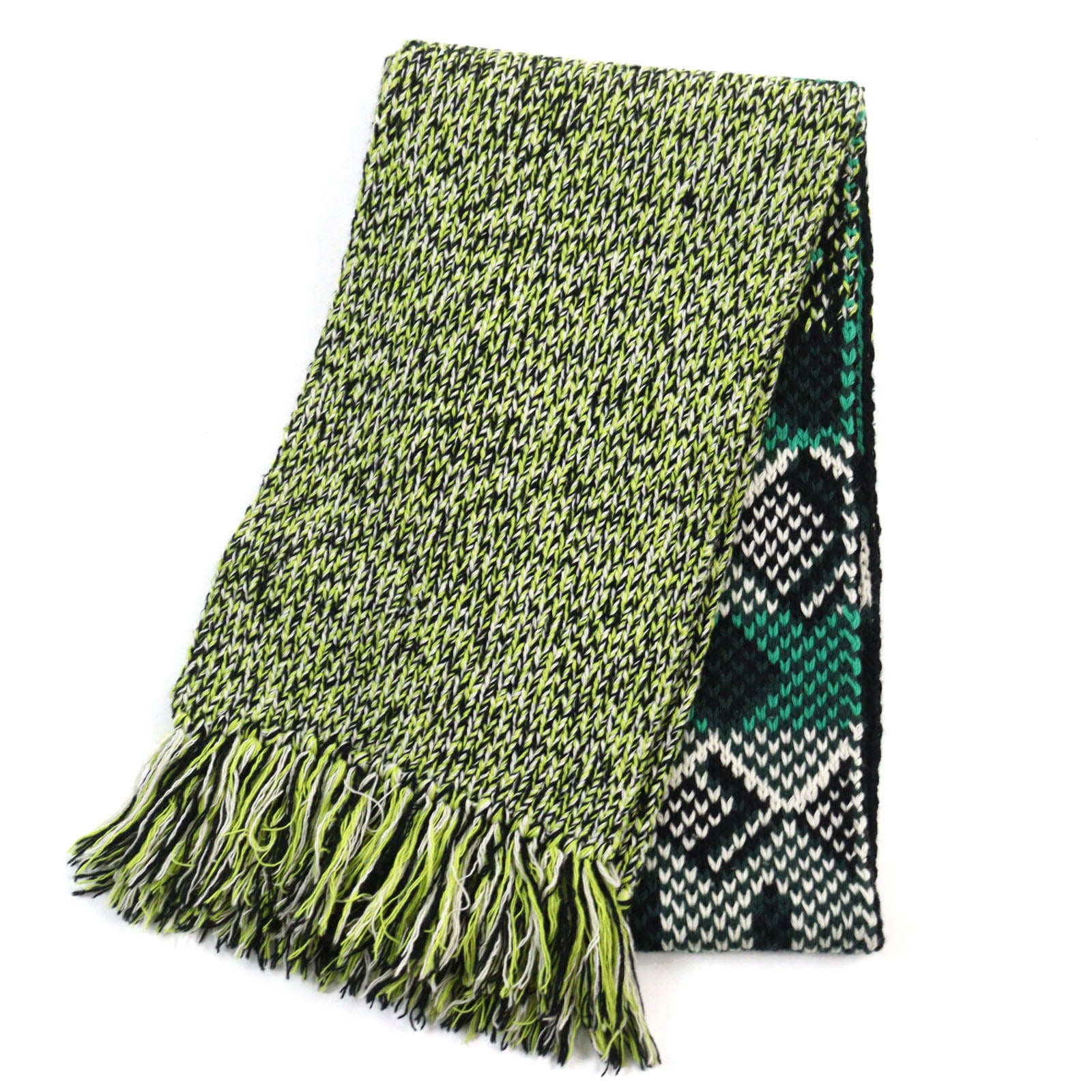 Prada Virgin Wool Cashmere Scarf Green