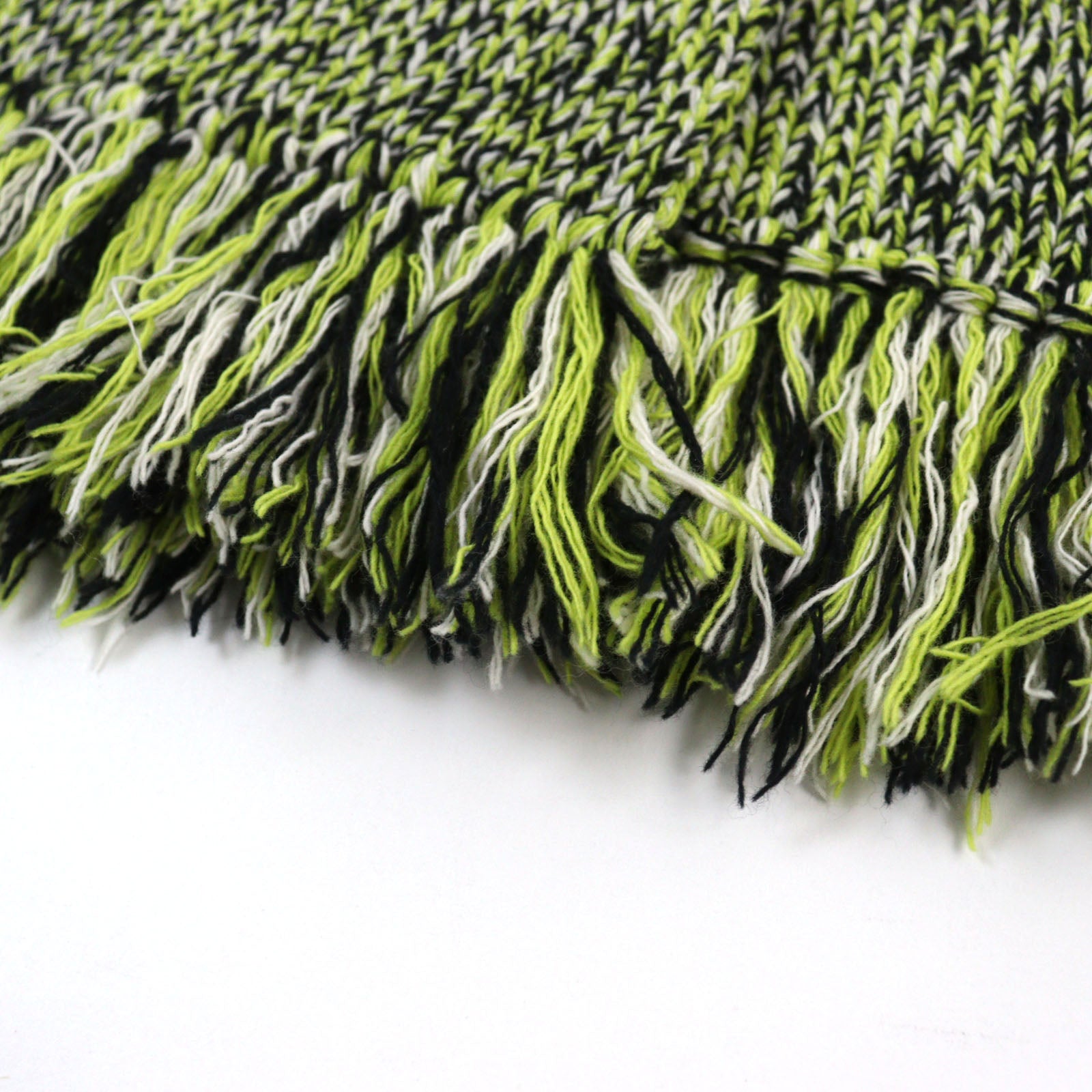 Prada Virgin Wool Cashmere Scarf Green