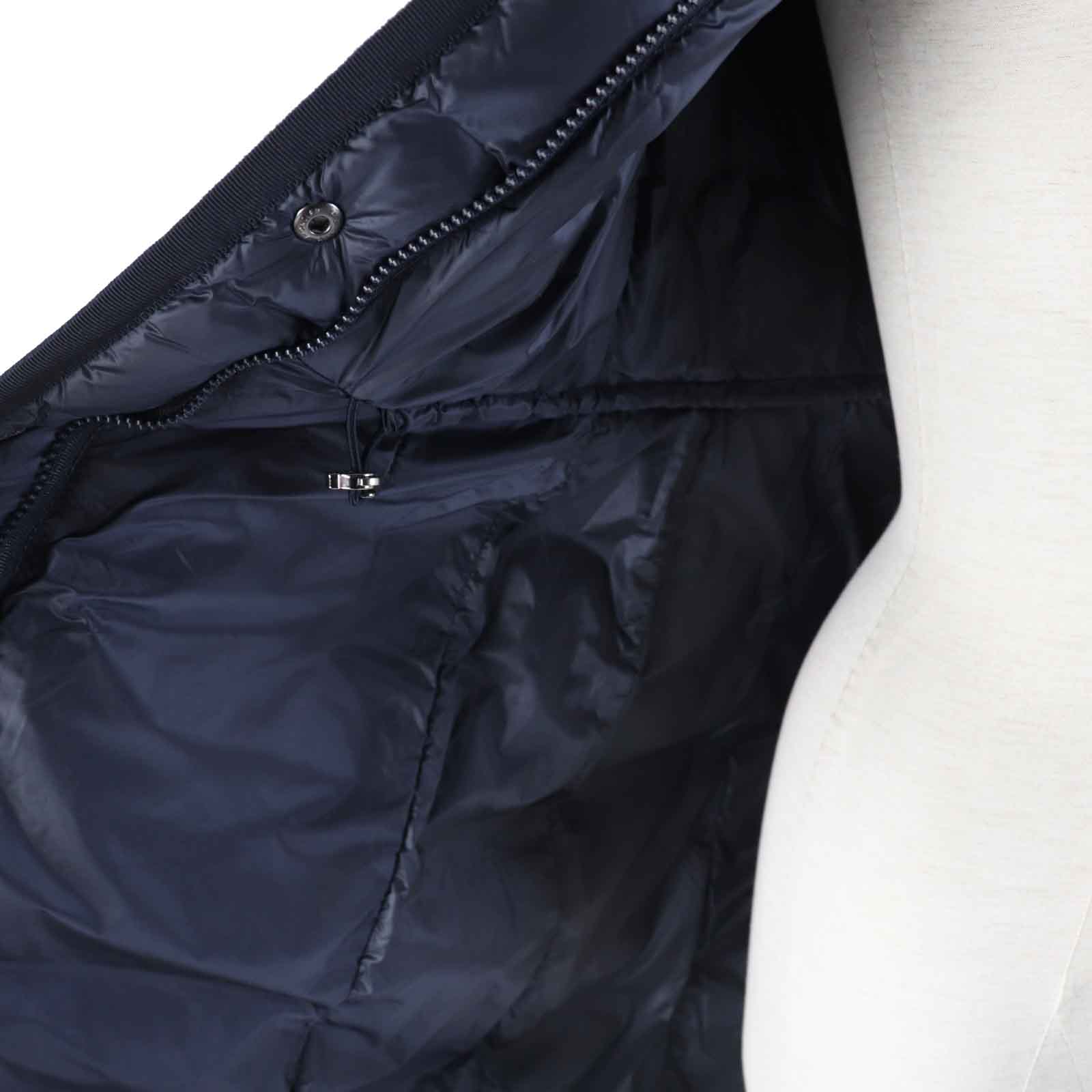 Moncler HERMINE Nylon Down Coat Navy Women