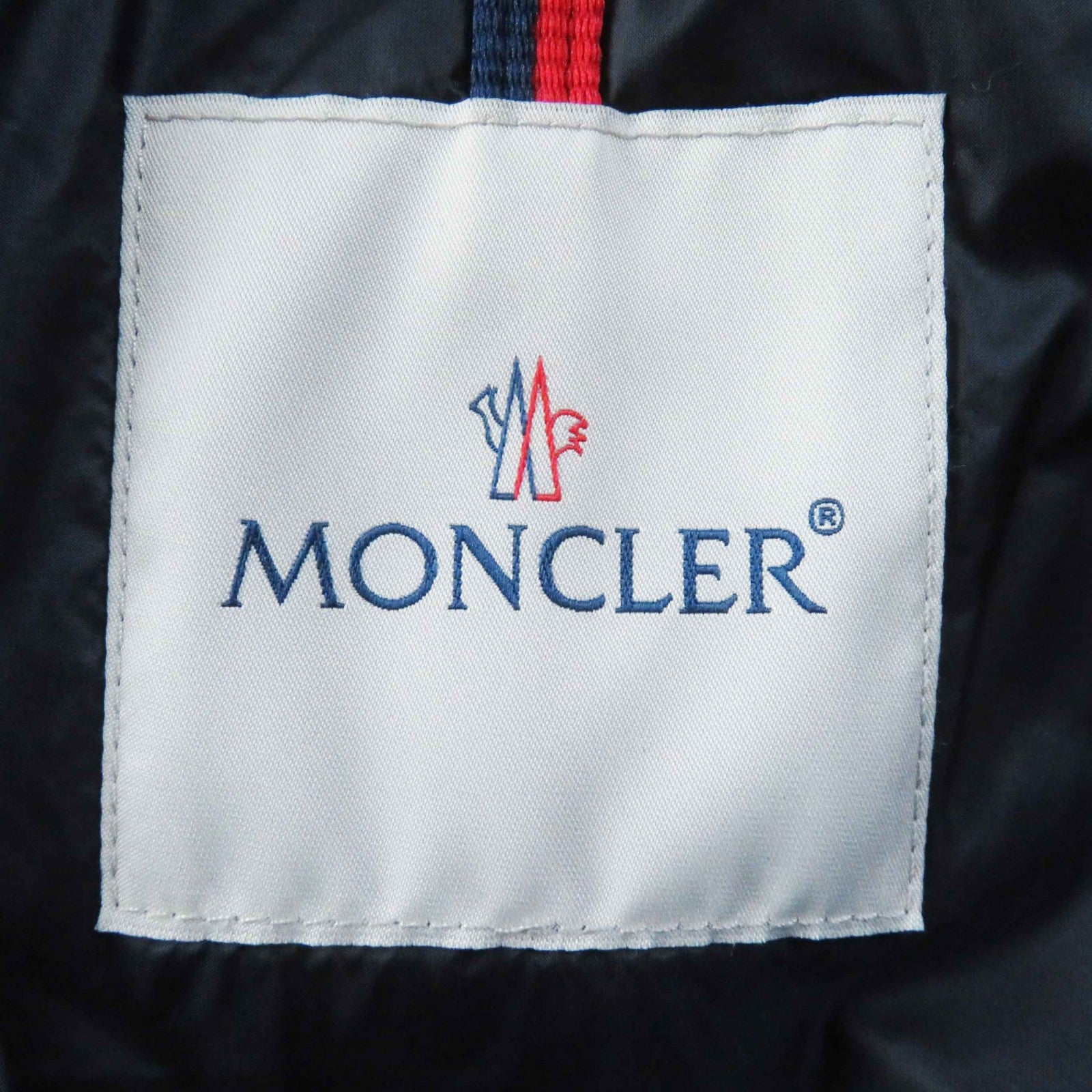 Moncler HERMINE Nylon Down Coat Navy Women