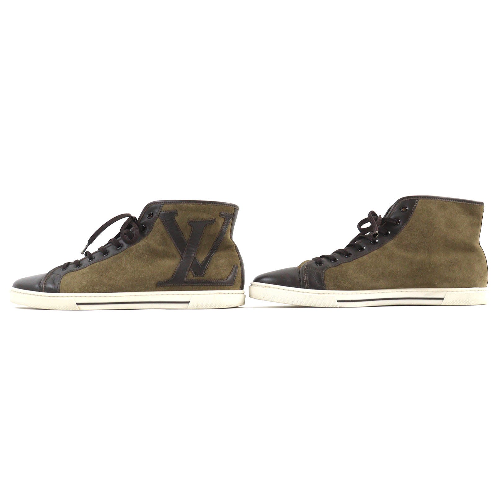 Louis Vuitton Suede Leather High Sneakers 7.5